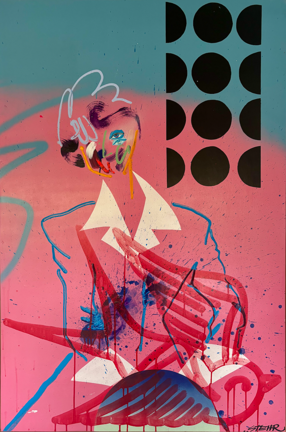 500 Miles Of Good Luck, an original painting by Gareth Stehr — Art of NOMA