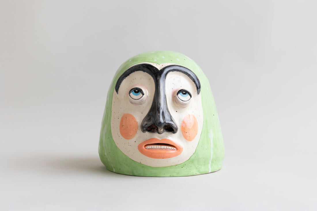 100 pajaros volando, a hand-modeled ceramic sculpture by Johanna El Zelah