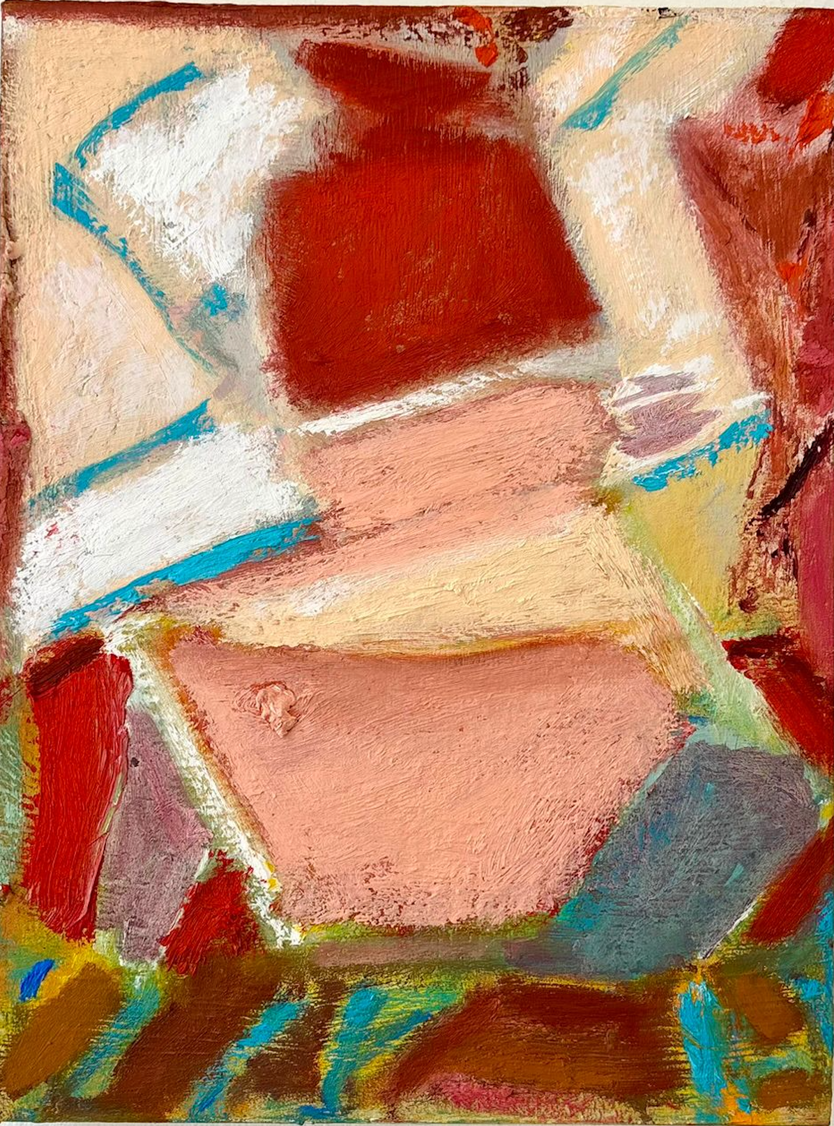 Early Surprise, an oil and marble-dust painting by Molly van Amerongen