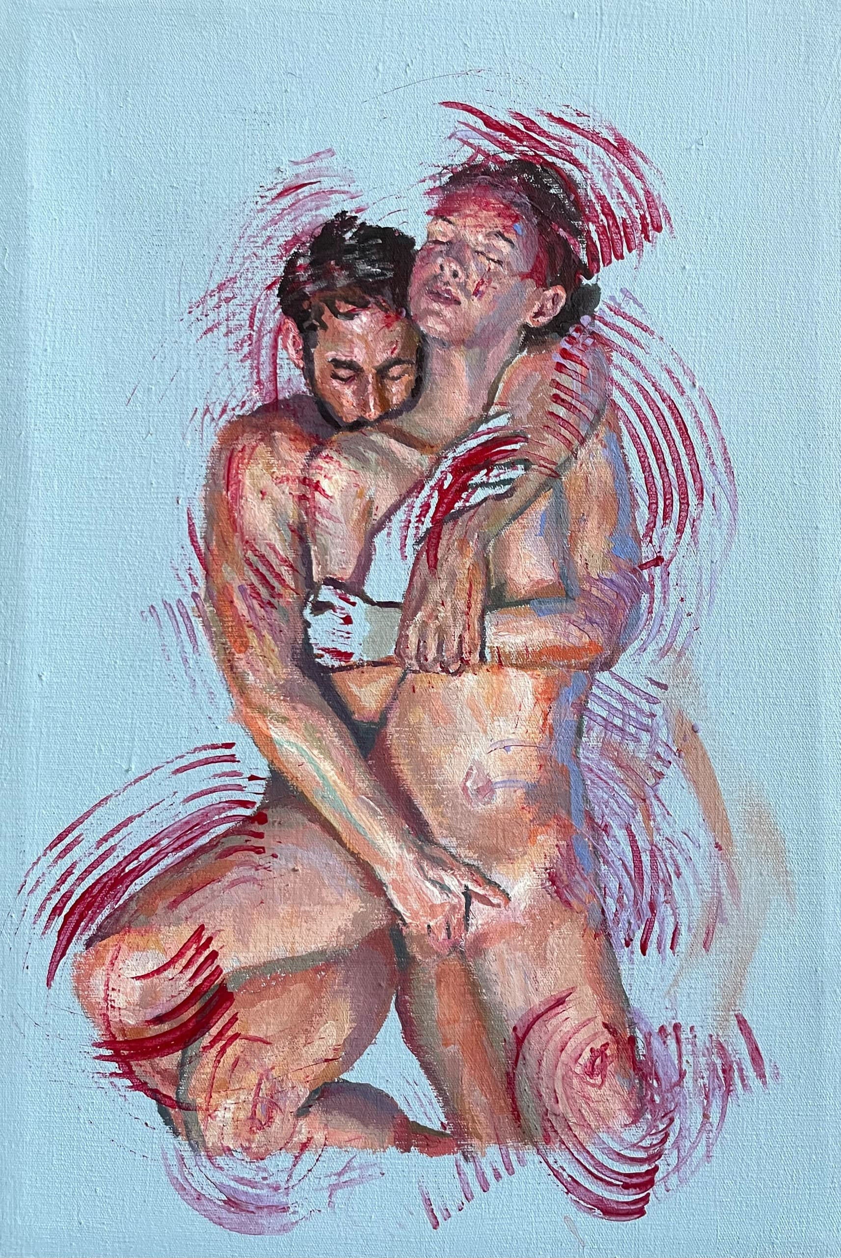 Sinergy III, an original acrylic painting by Karlos Ibarra