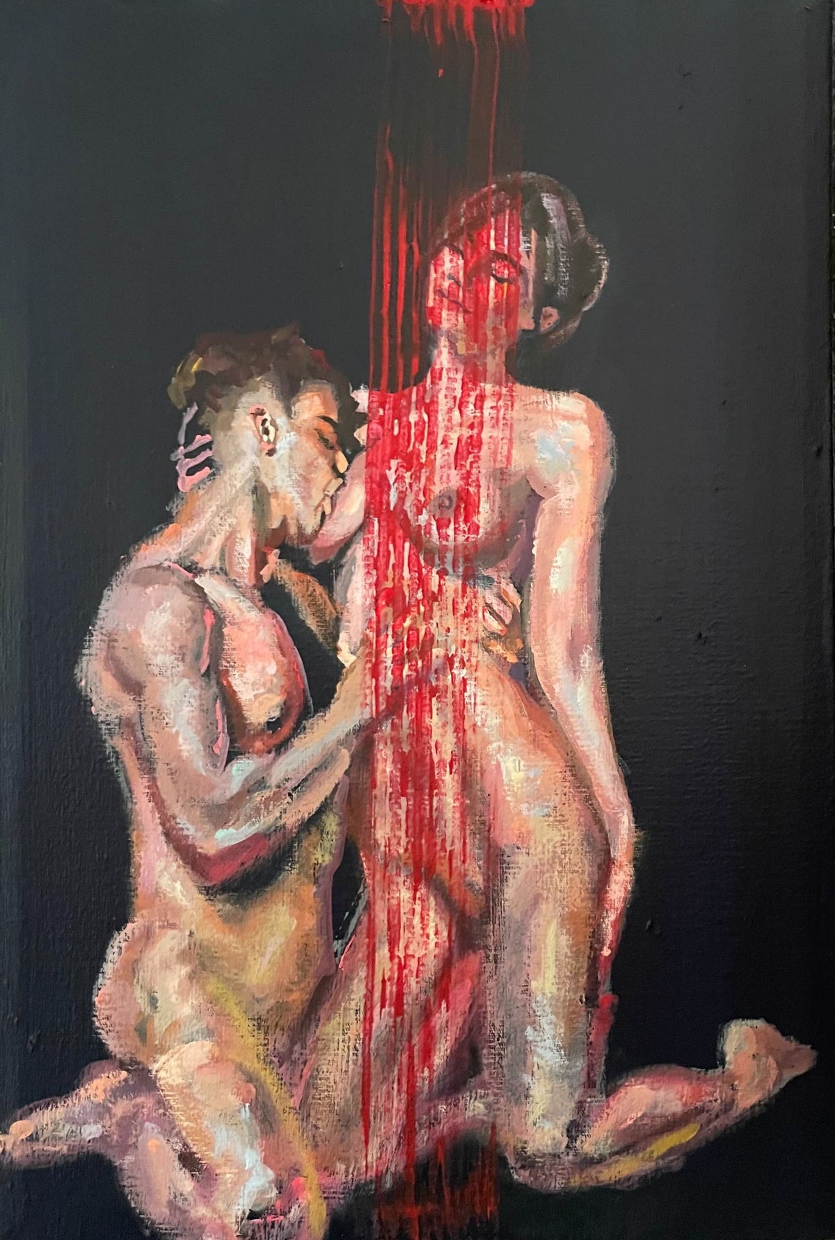 Sinergy V, an original acrylic painting by Karlos Ibarra