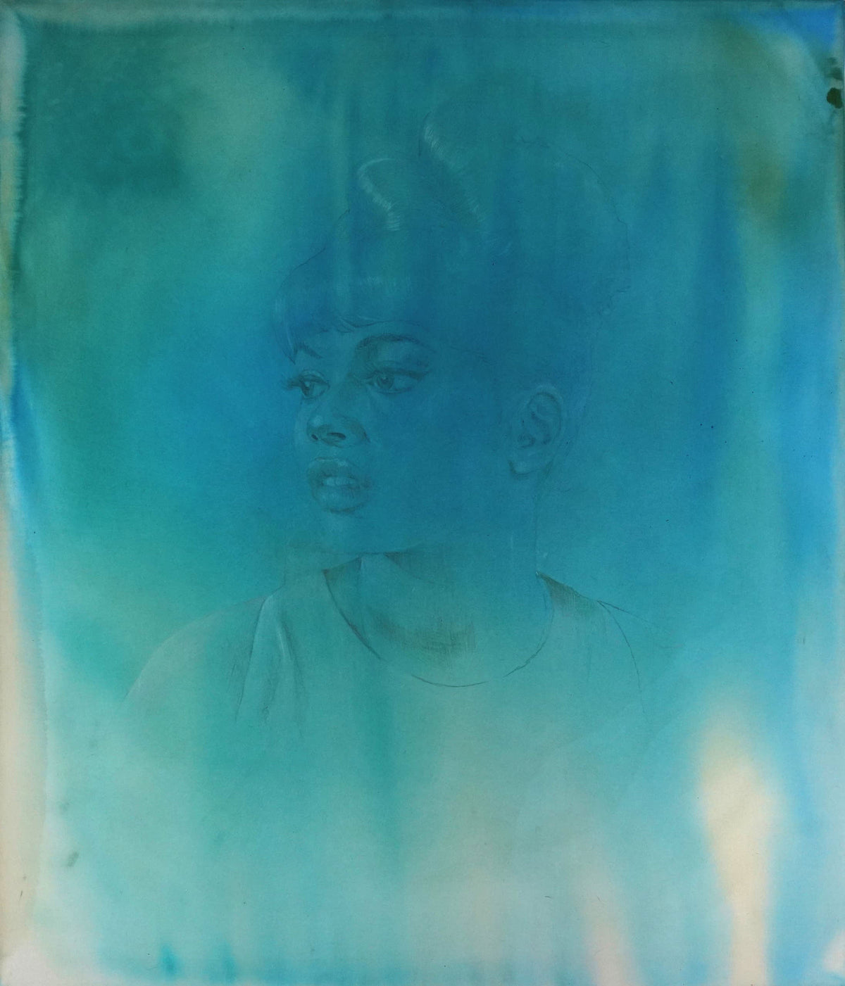 Tammi Terrell, an original mixed-media artwork by Pia Dehne — Art of NOMA