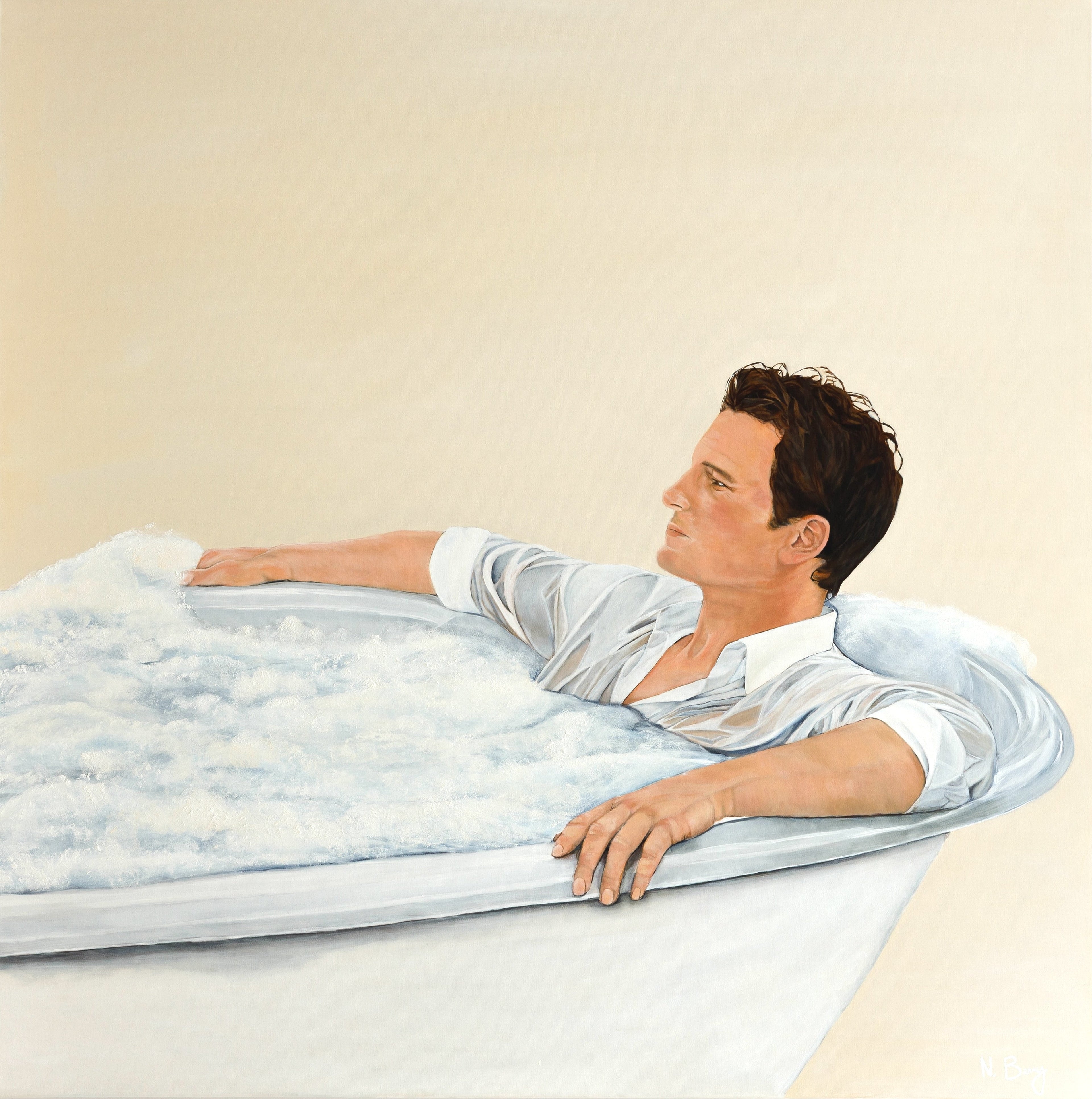The Long Soak, an oil and acrylic painting by Niamh Barry