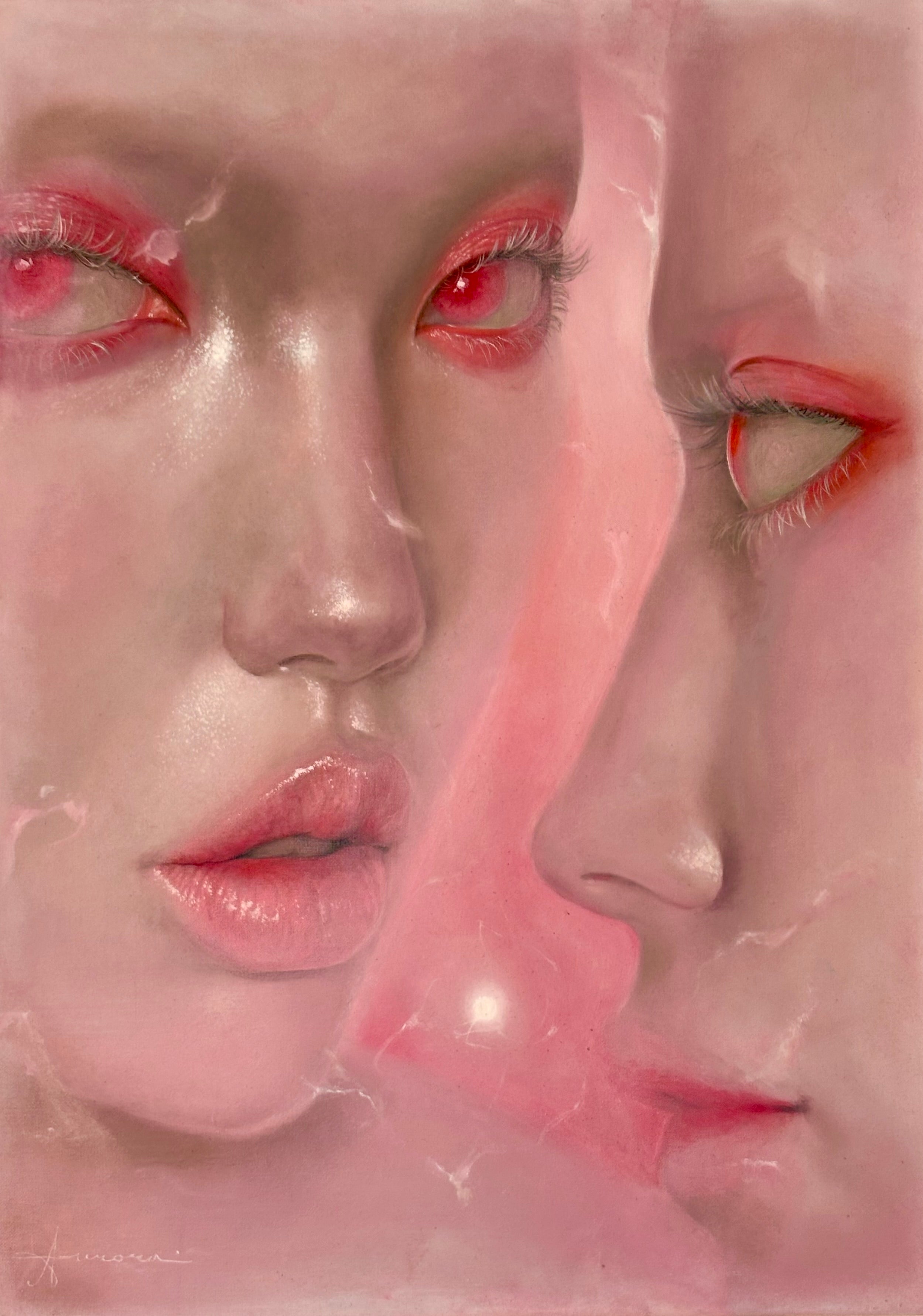 Twins, an original oil painting by Aurora Kalos