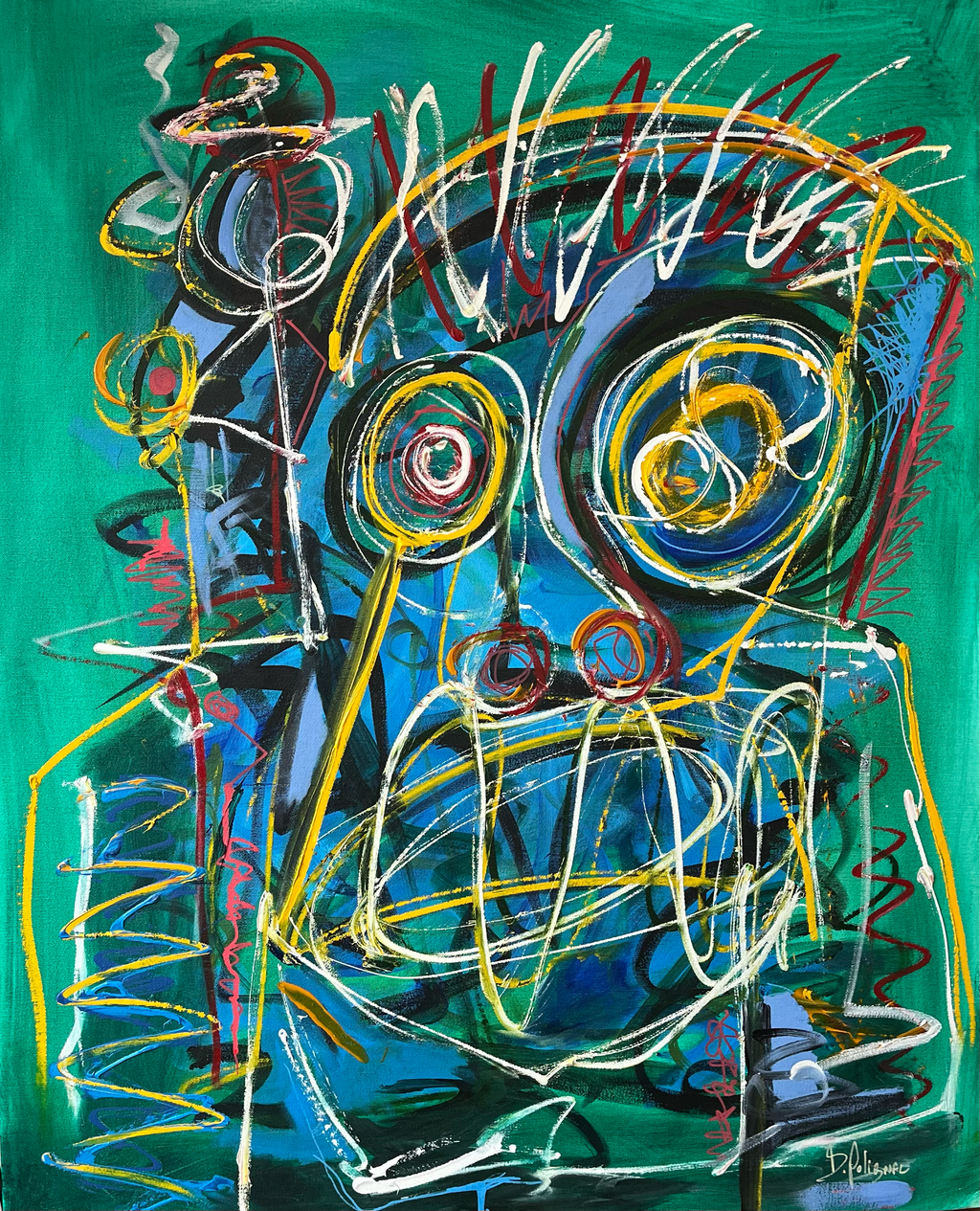 Anxiety print by Daniel de Polignac giclée on Hahnemühle matte paper