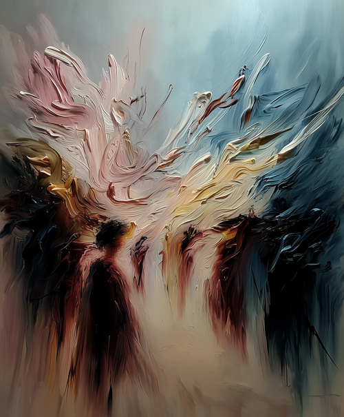 Automnes et fantômes 2 by Pénélope Barbier oil painting on canvas