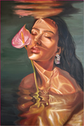 Between the Bloom Original Oil Painting by Katherine Gutt