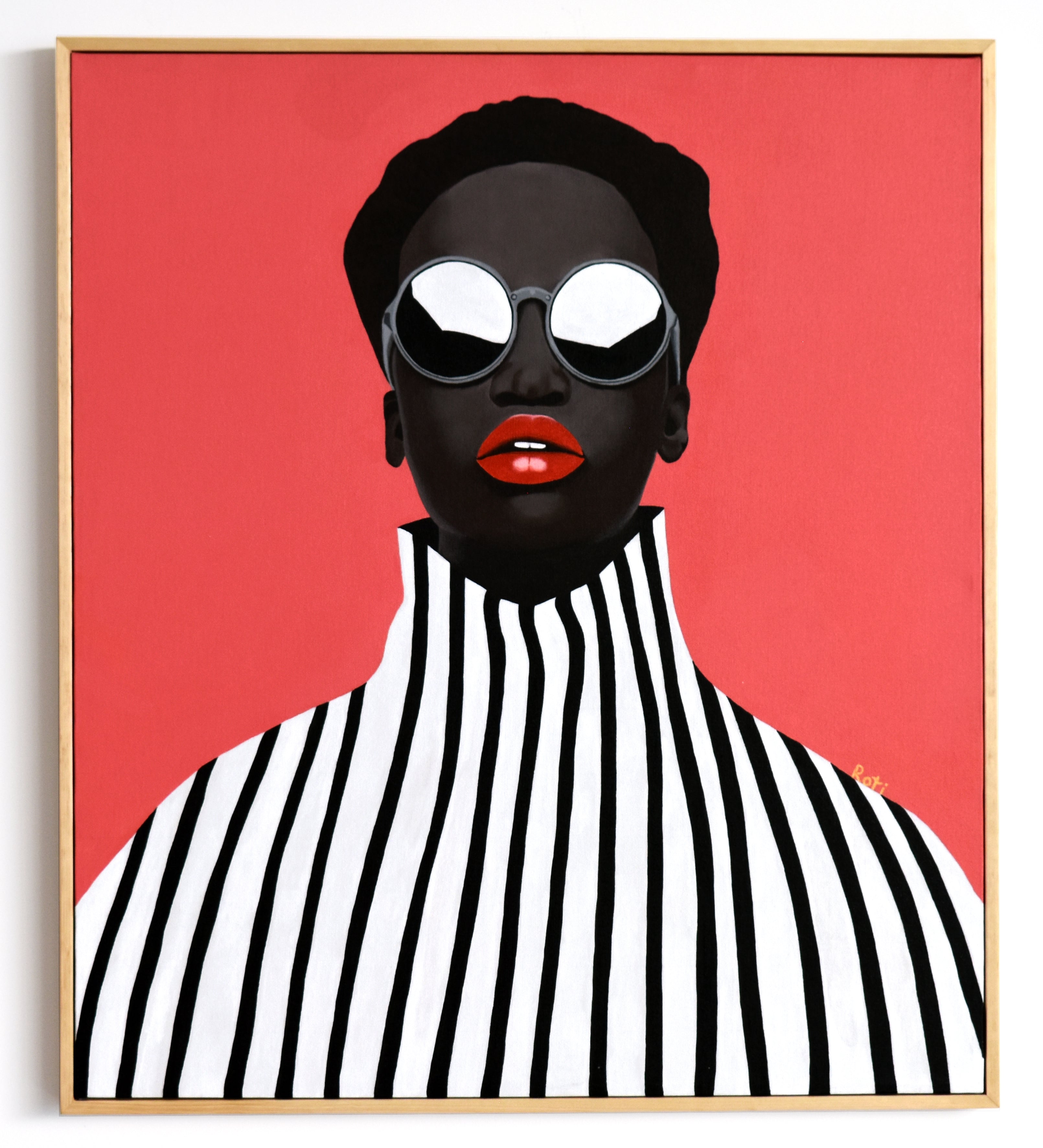 Black & White by Roti Martínez Unique Acrylic Painting