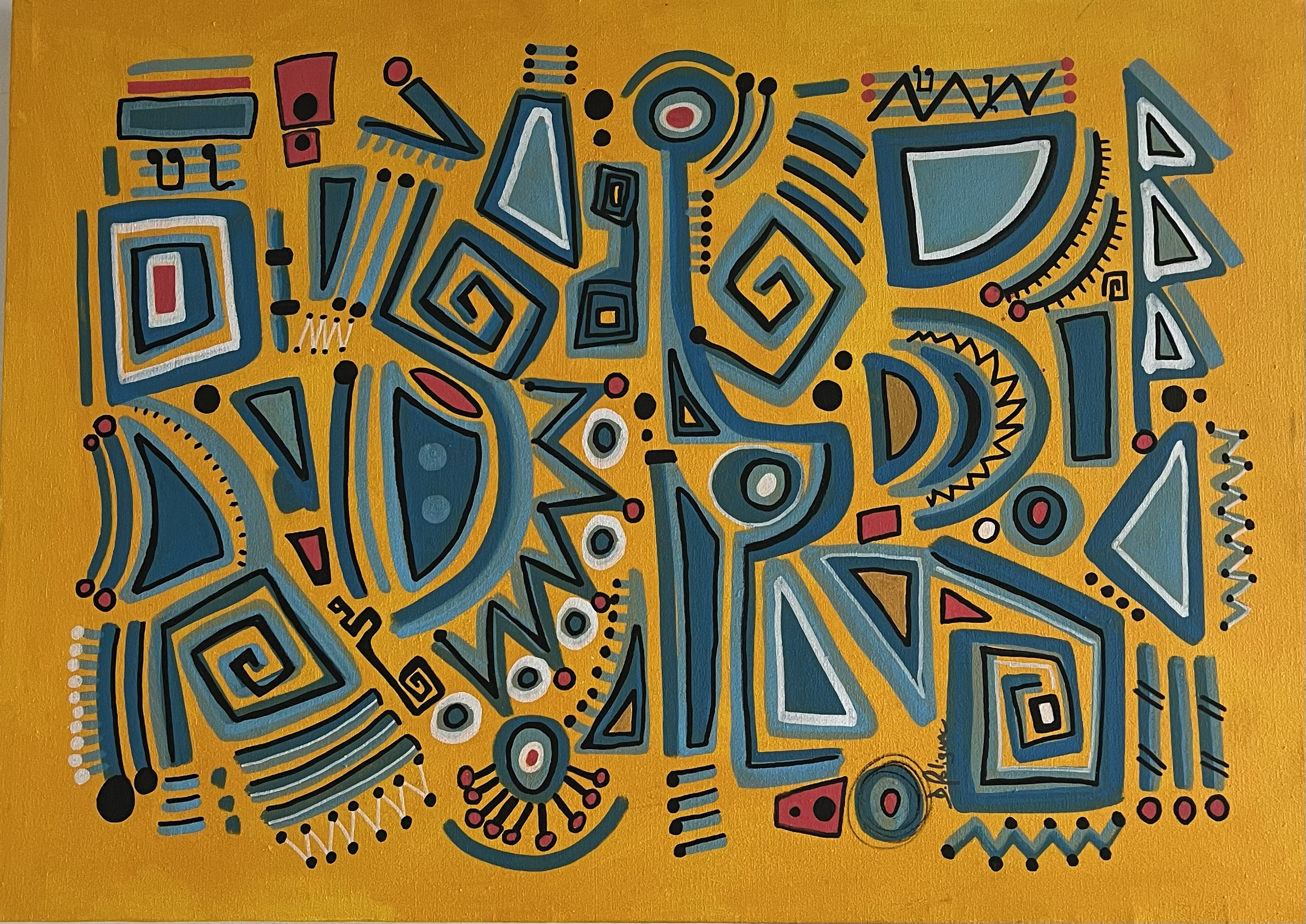 Blue Tribe (Print) by Daniel de Polignac