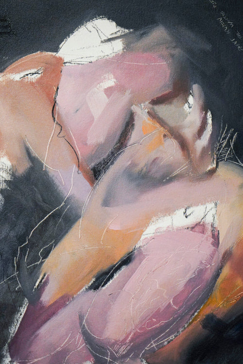Bound by Alyssa Tang oil and charcoal painting on canvas