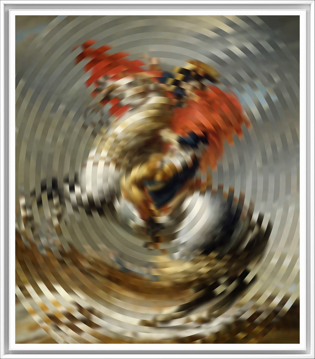 Centrifuged Emperor print by Fabián Ugalde inkjet on cotton paper