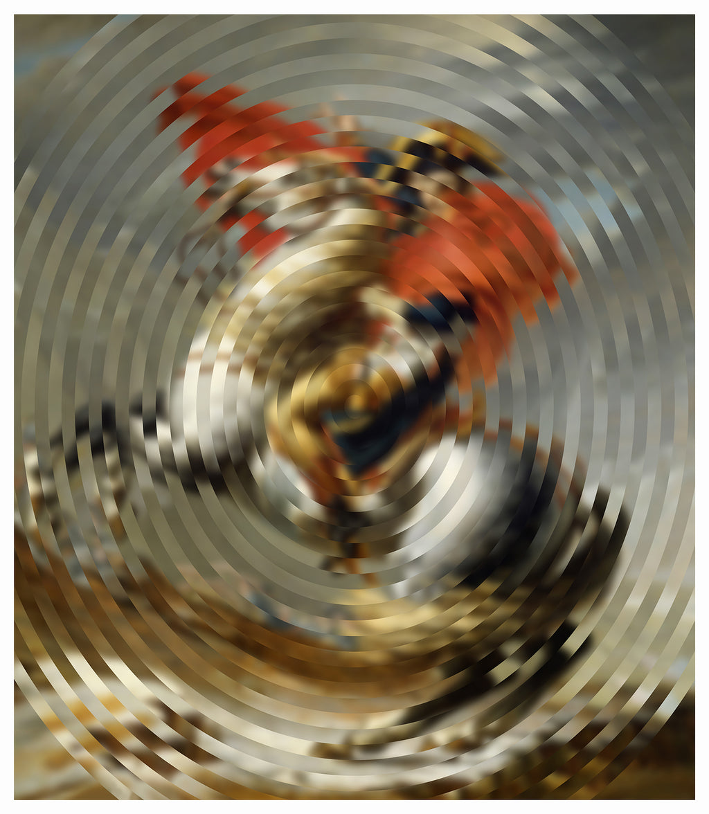 Centrifuged Emperor print by Fabián Ugalde inkjet on cotton paper