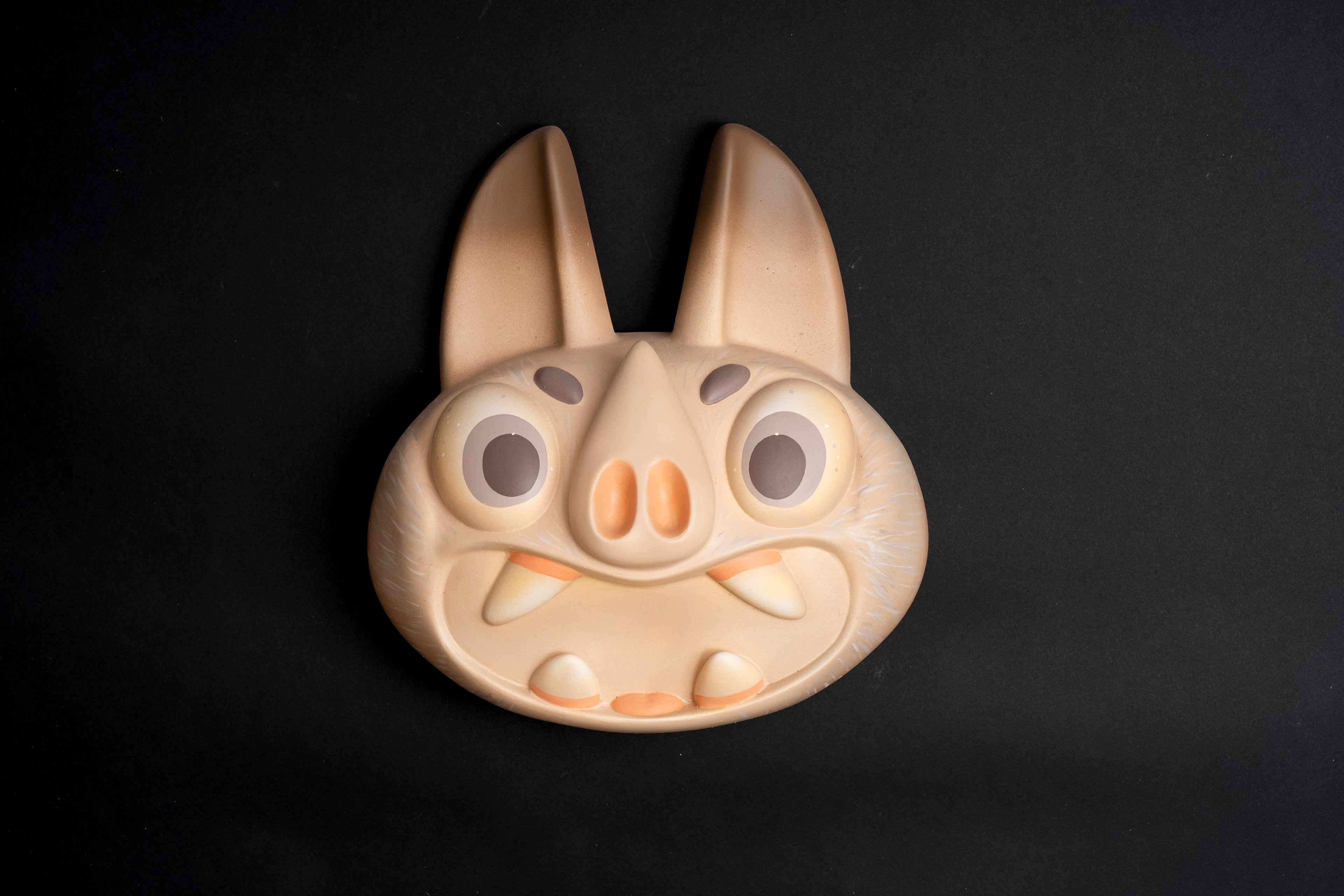 Tzinacan by Mr. Mitote Unique Mixed-Media Mask Artwork