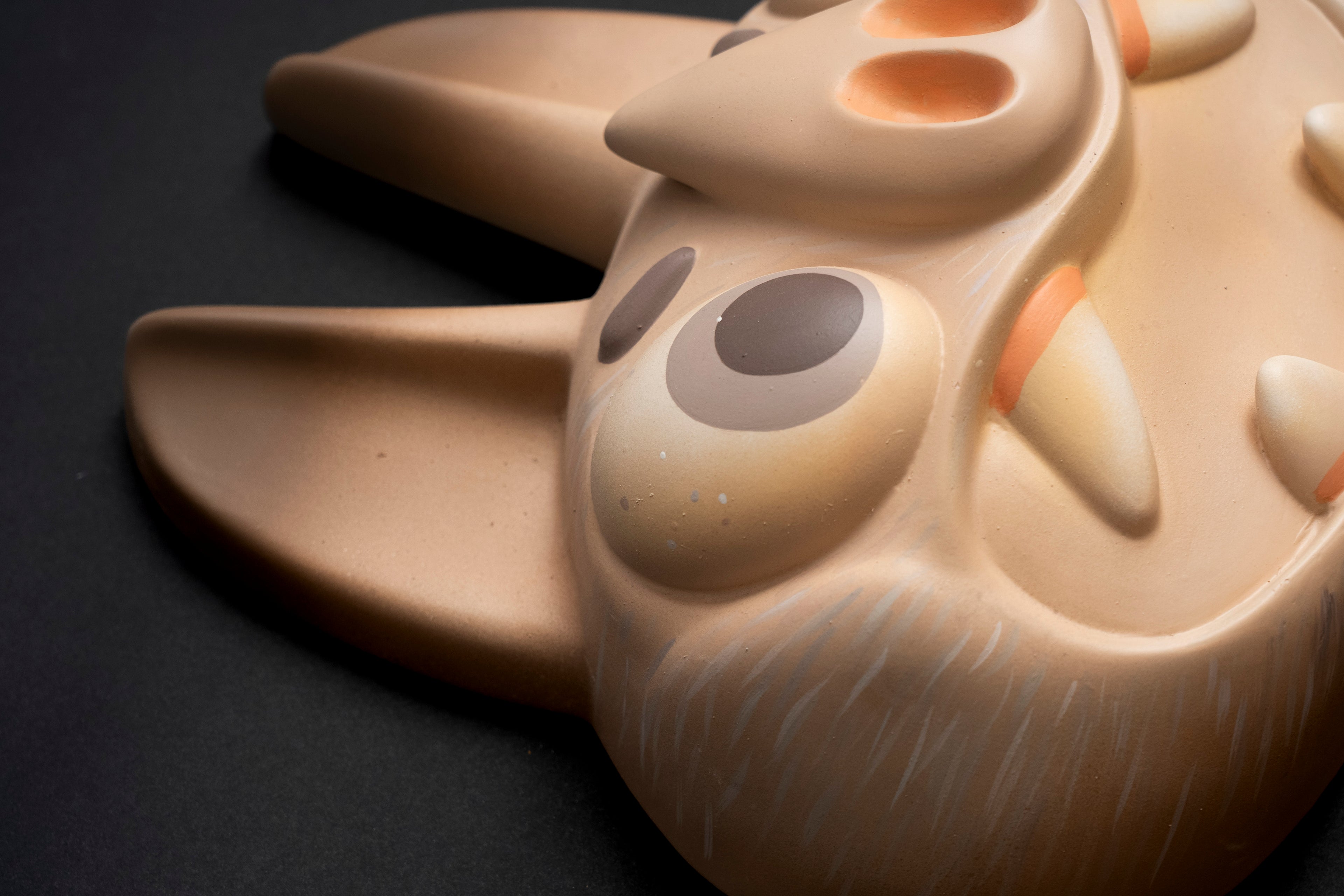 Tzinacan by Mr. Mitote Unique Mixed-Media Mask Artwork