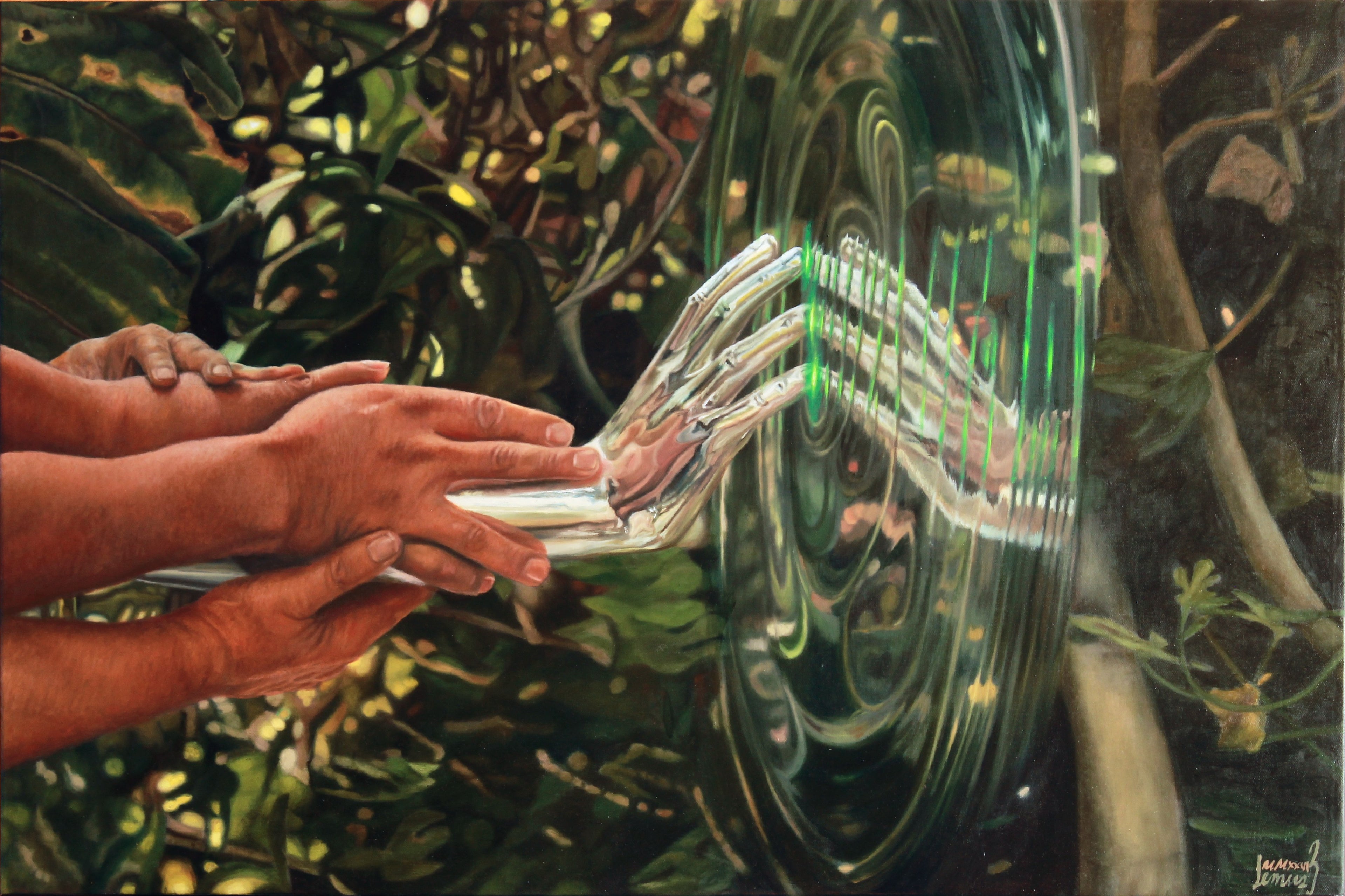 Descubrimiento De Un Confín Nuevo Original Painting by Arturo Lemus Beltrán