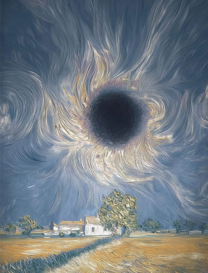 Eclipsed Village (Print) by Daniel Stara