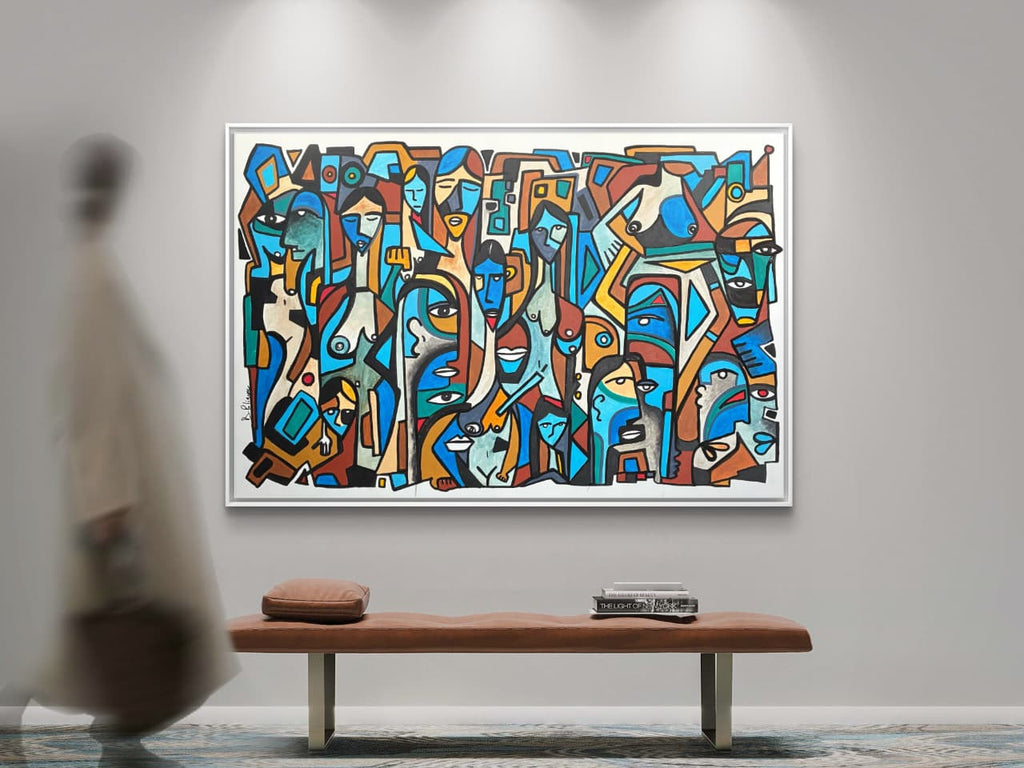 Gender Decomposition by Daniel de Polignac Acrylic Painting