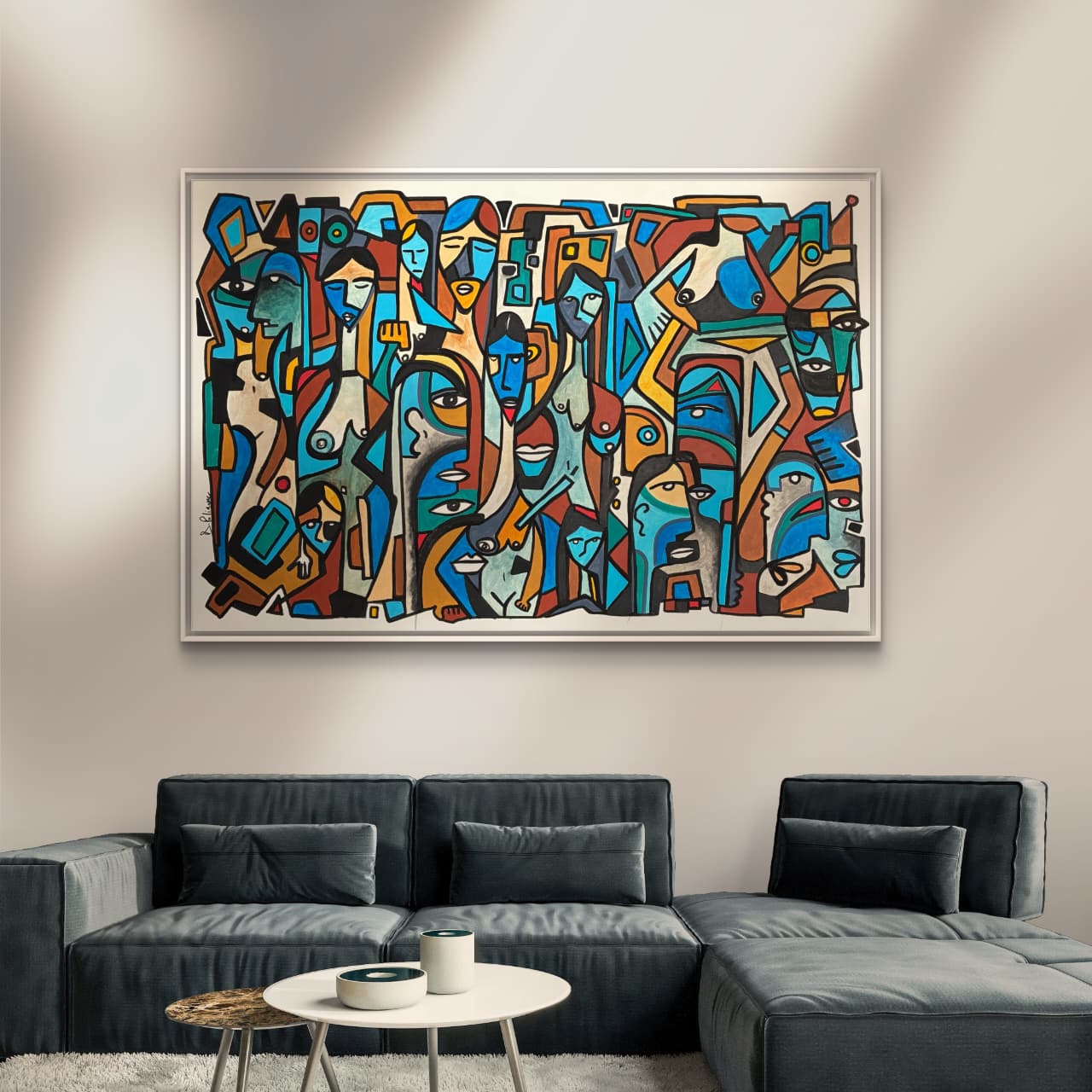 Gender Decomposition by Daniel de Polignac Acrylic Painting