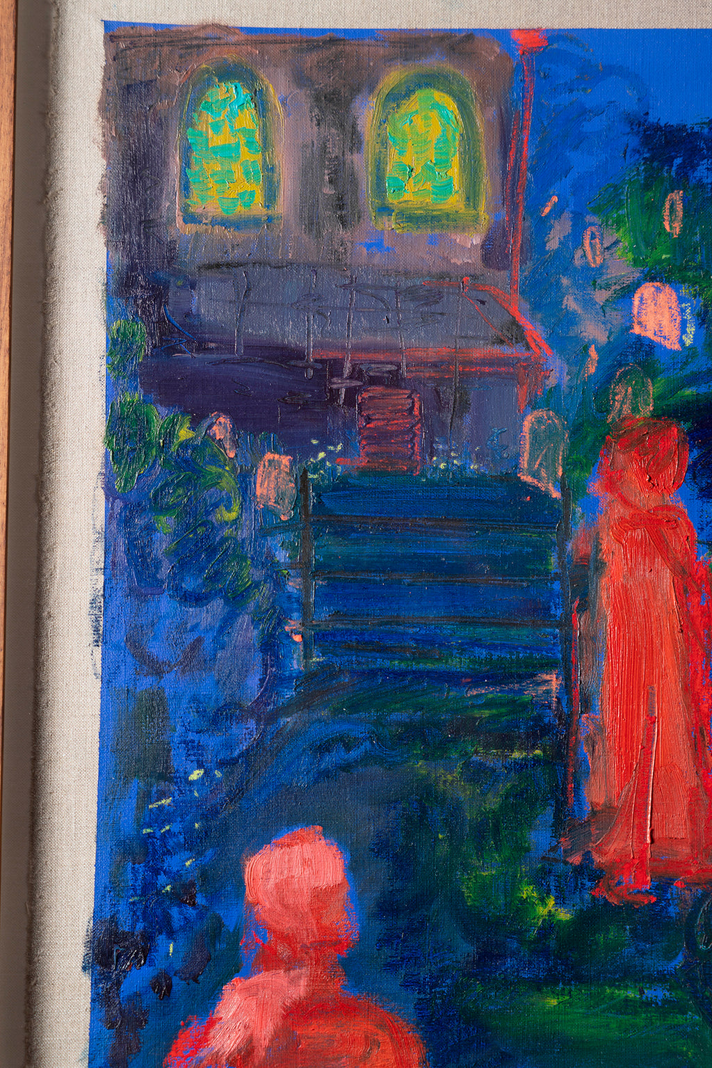The Graveyard Book by Tori Pounds mixed-media painting on canvas