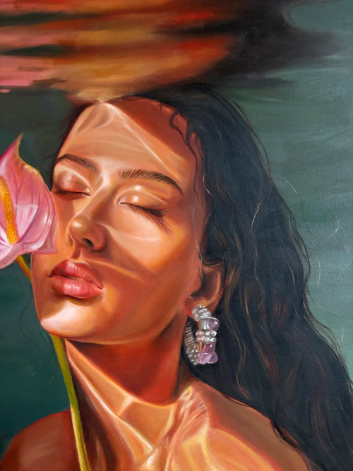 Between the Bloom Original Oil Painting by Katherine Gutt