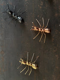 Ants sculpture set by Marcos Cojab available in mixed metal finishes