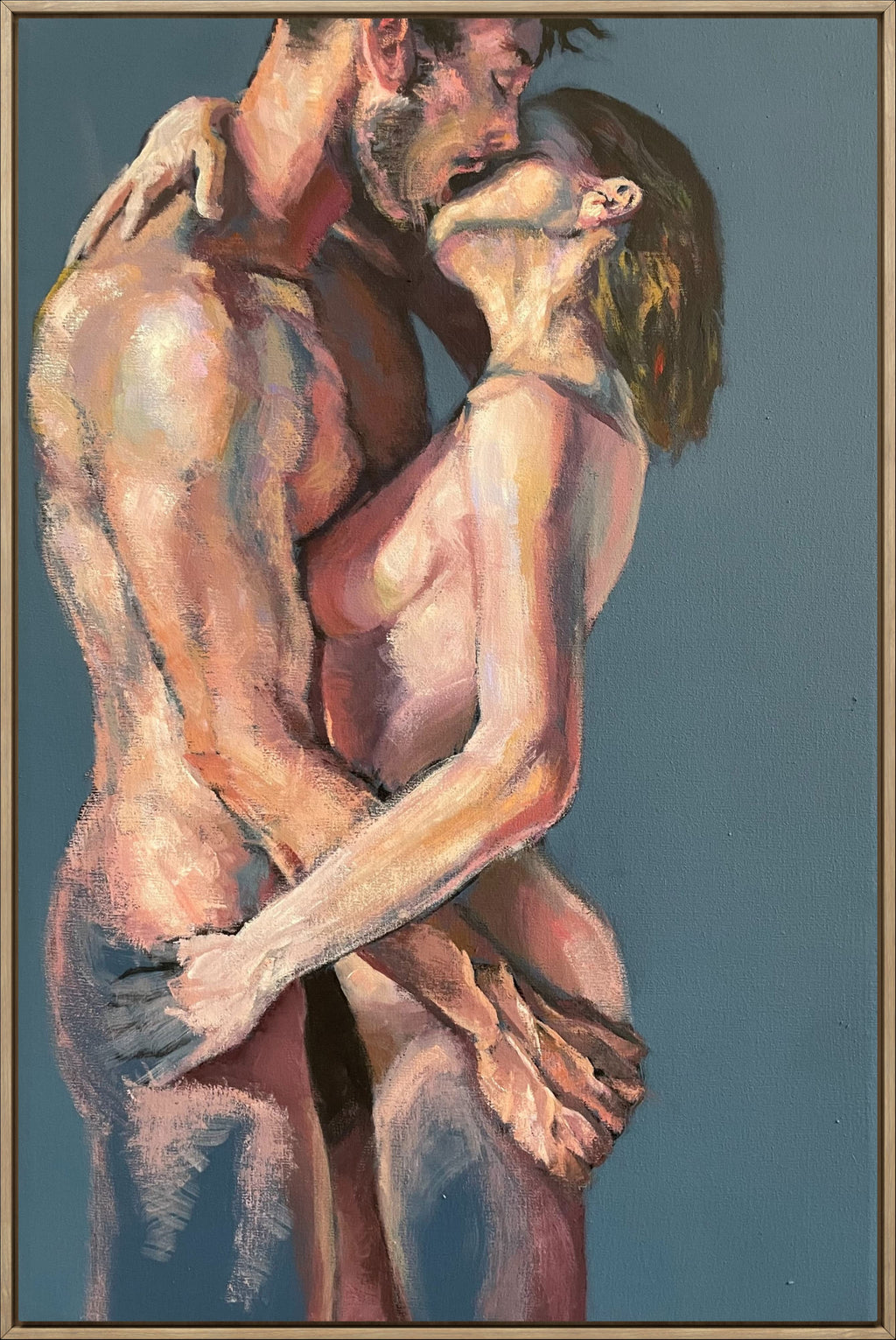 In Sync VI original acrylic painting by Karlos Ibarra on canvas
