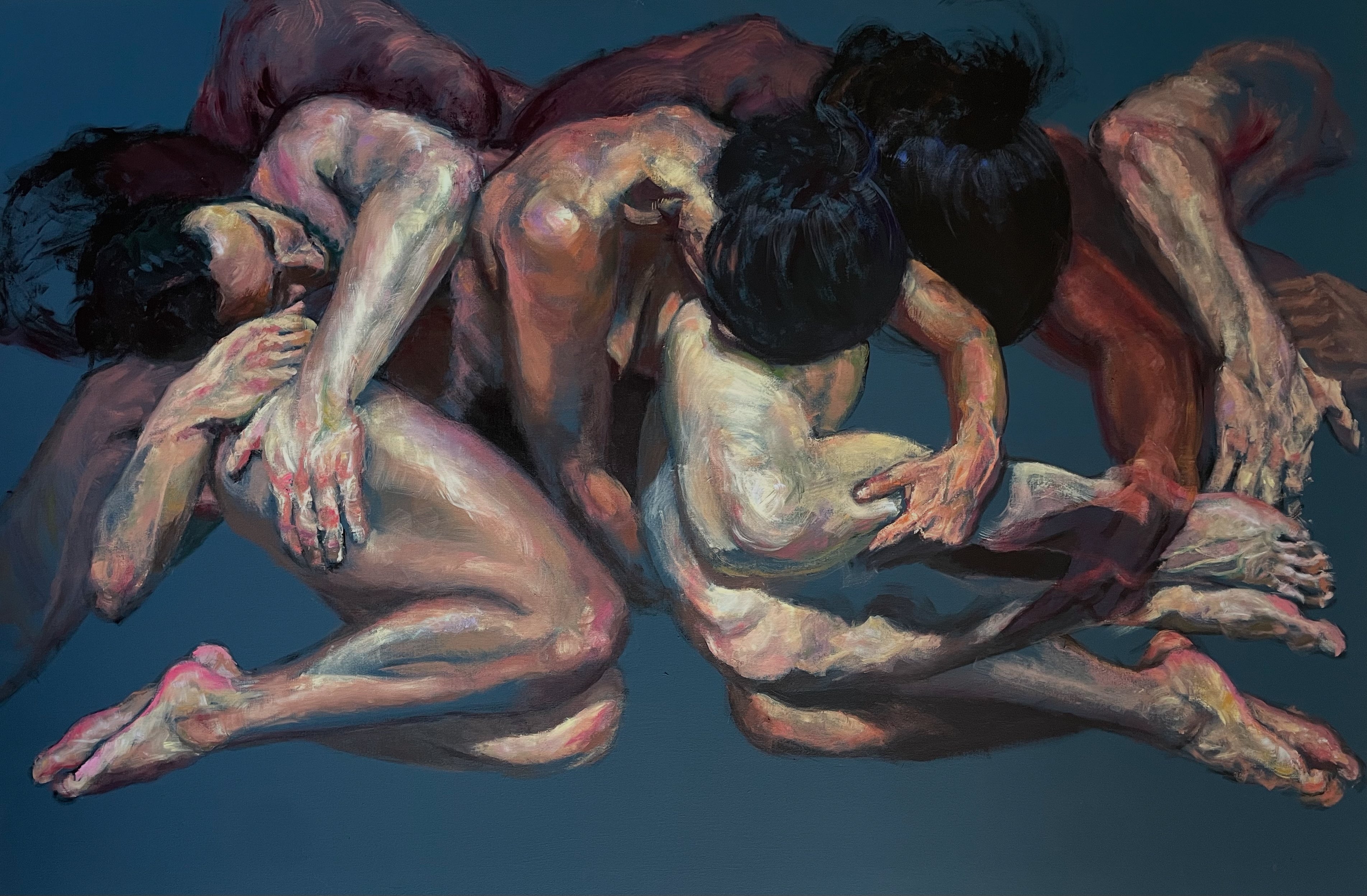 In Sync XV Original Painting by Karlos Ibarra