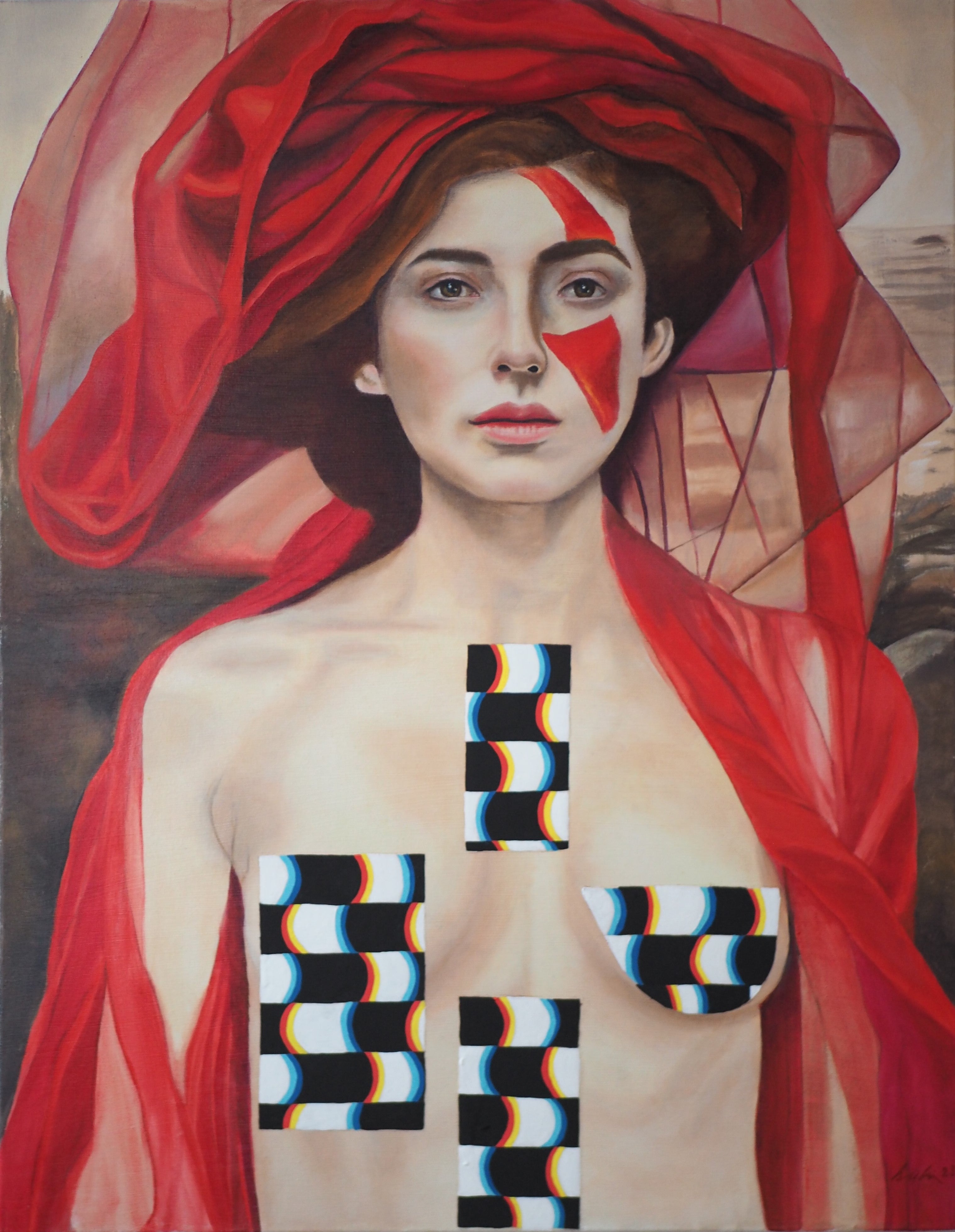 Inner Power Original Painting by Su Lin Casanova