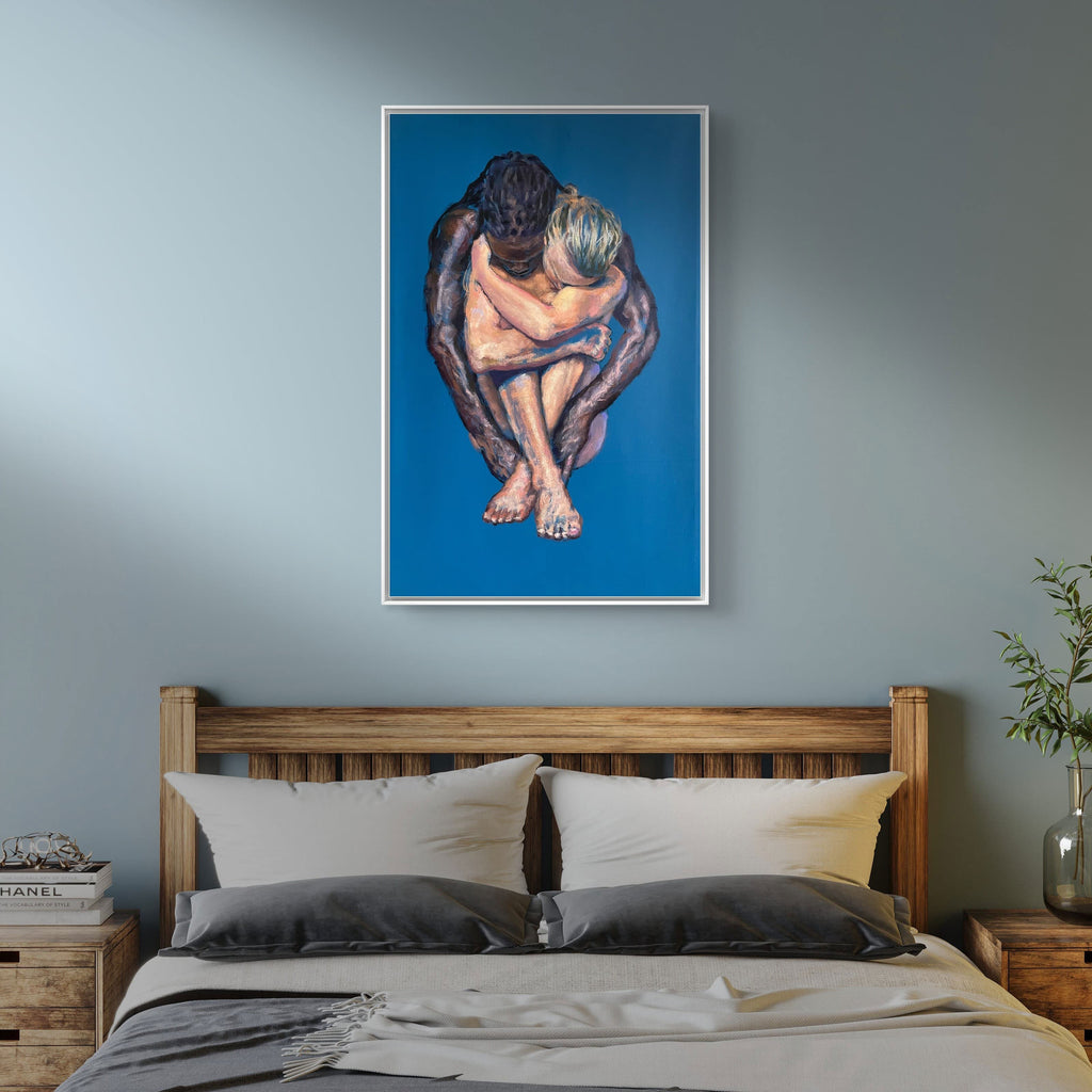 In Sync VII original acrylic painting by Karlos Ibarra on canvas