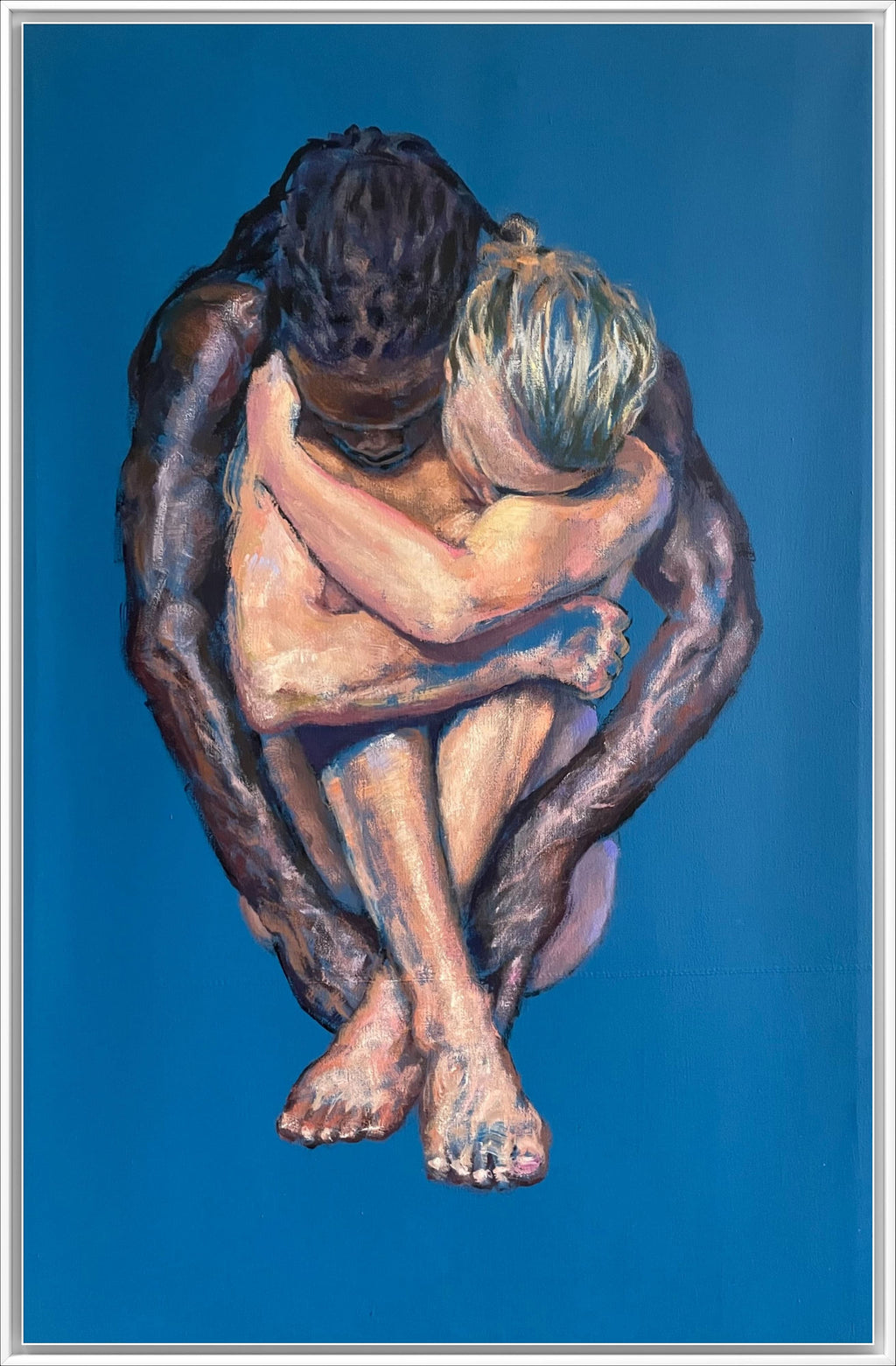In Sync VII original acrylic painting by Karlos Ibarra on canvas