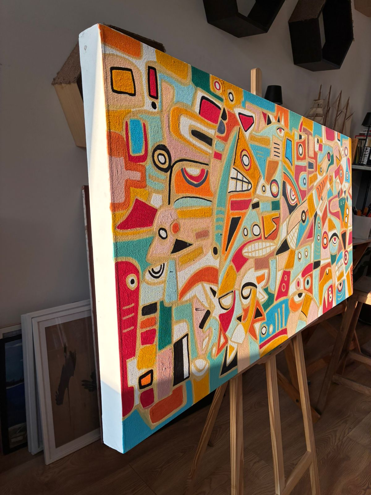 King of the Jungle by Daniel de Polignac Acrylic Painting