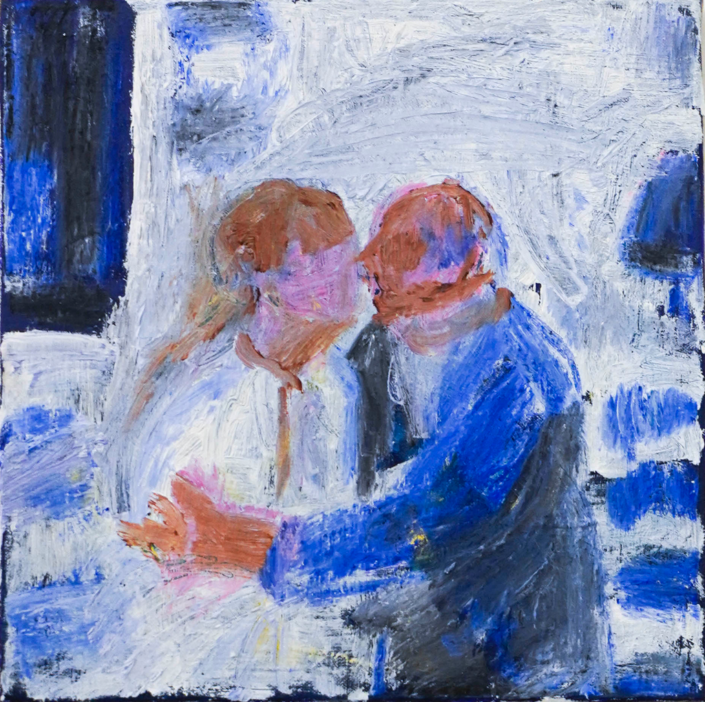 Kissers by Tori Pounds oil painting on canvas