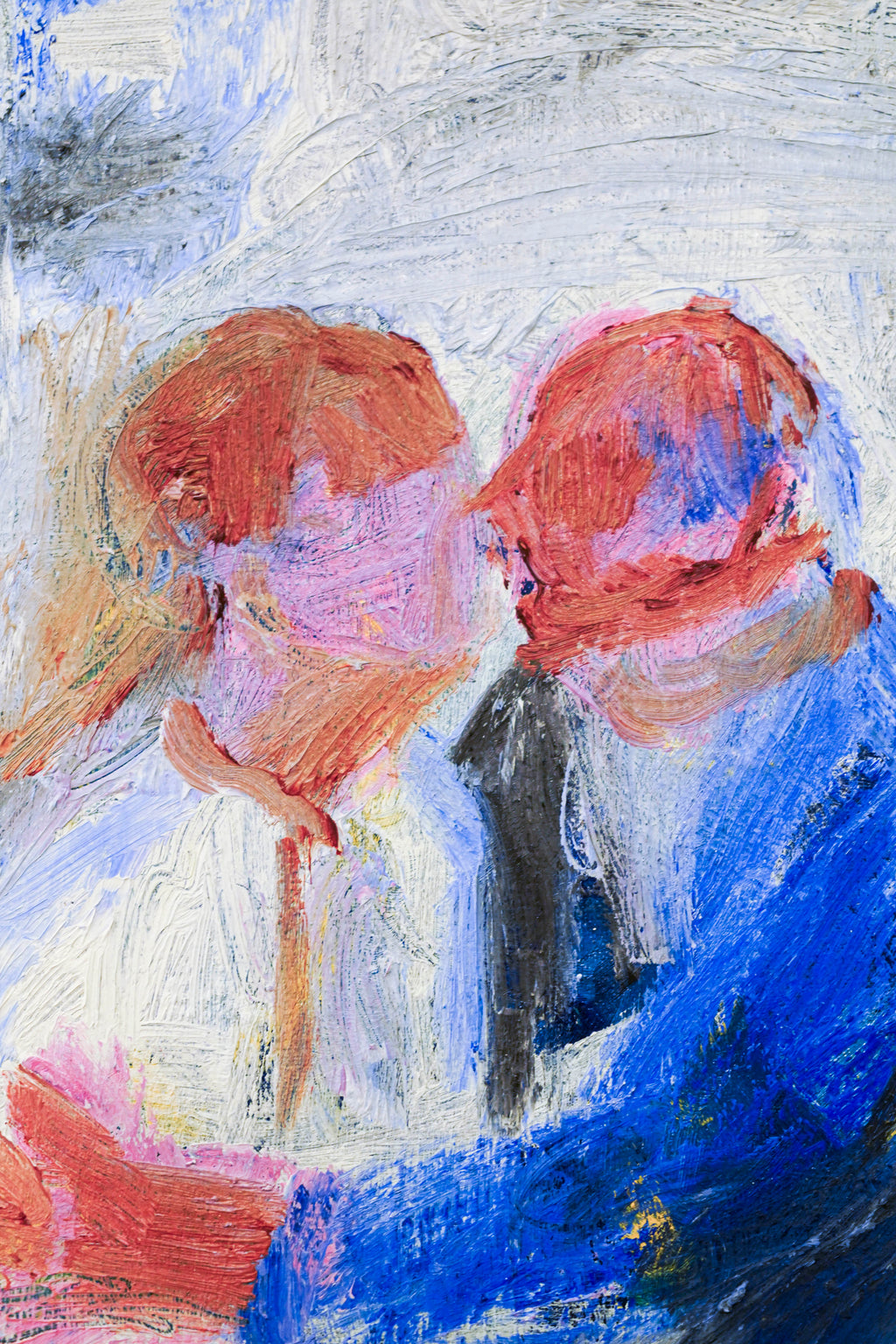 Kissers by Tori Pounds oil painting on canvas