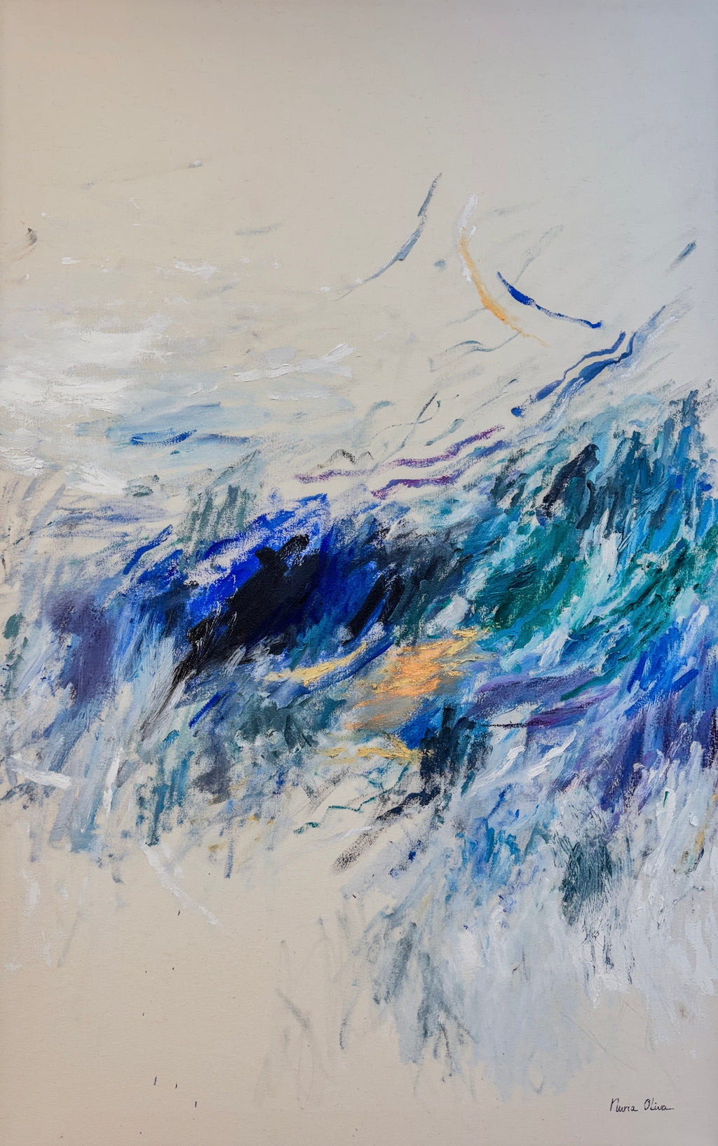 La Balsa "Infancia de verano", painting by Nuria Oliva — Art of NOMA