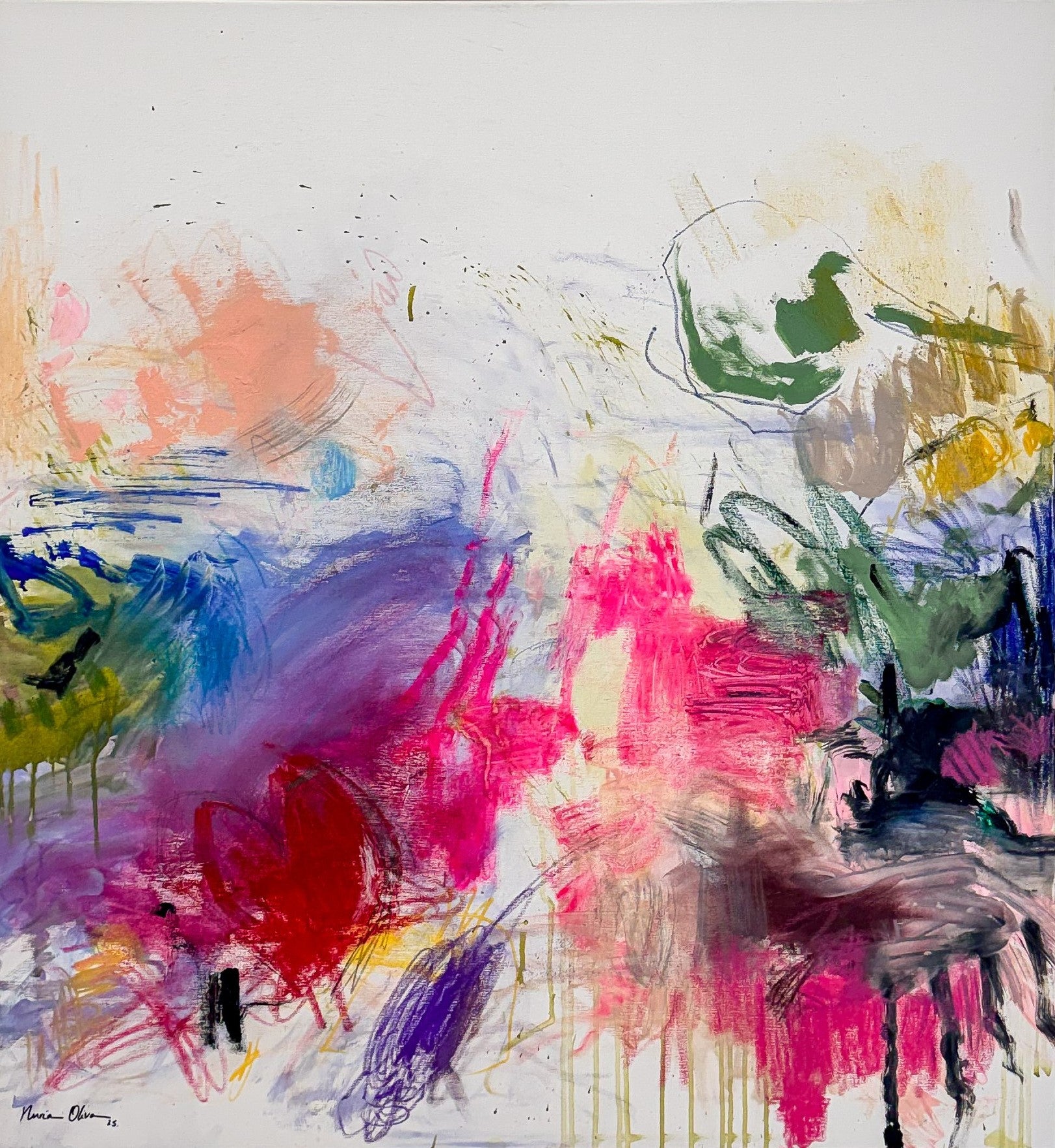 Love Story Original Painting by Nuria Oliva