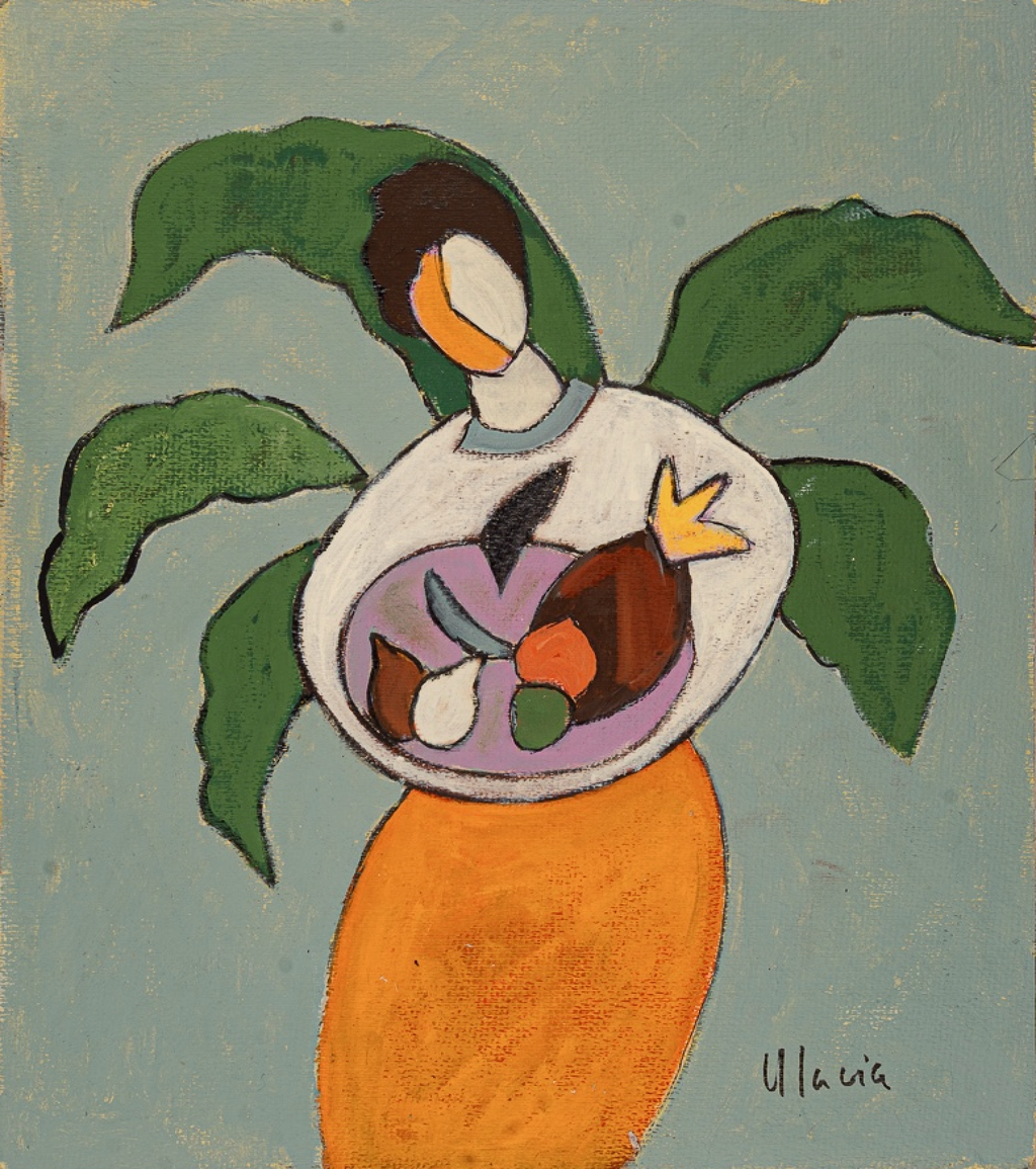 La Frutera by Paloma Ulacia acrylic artwork on paper