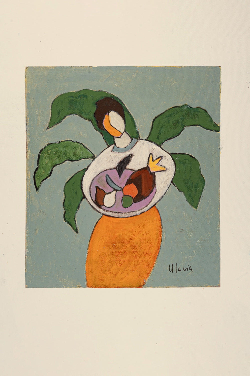 La Frutera by Paloma Ulacia Original Figurative Artwork