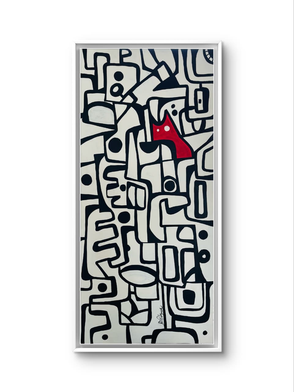 Le Président by Daniel de Polignac acrylic painting on canvas