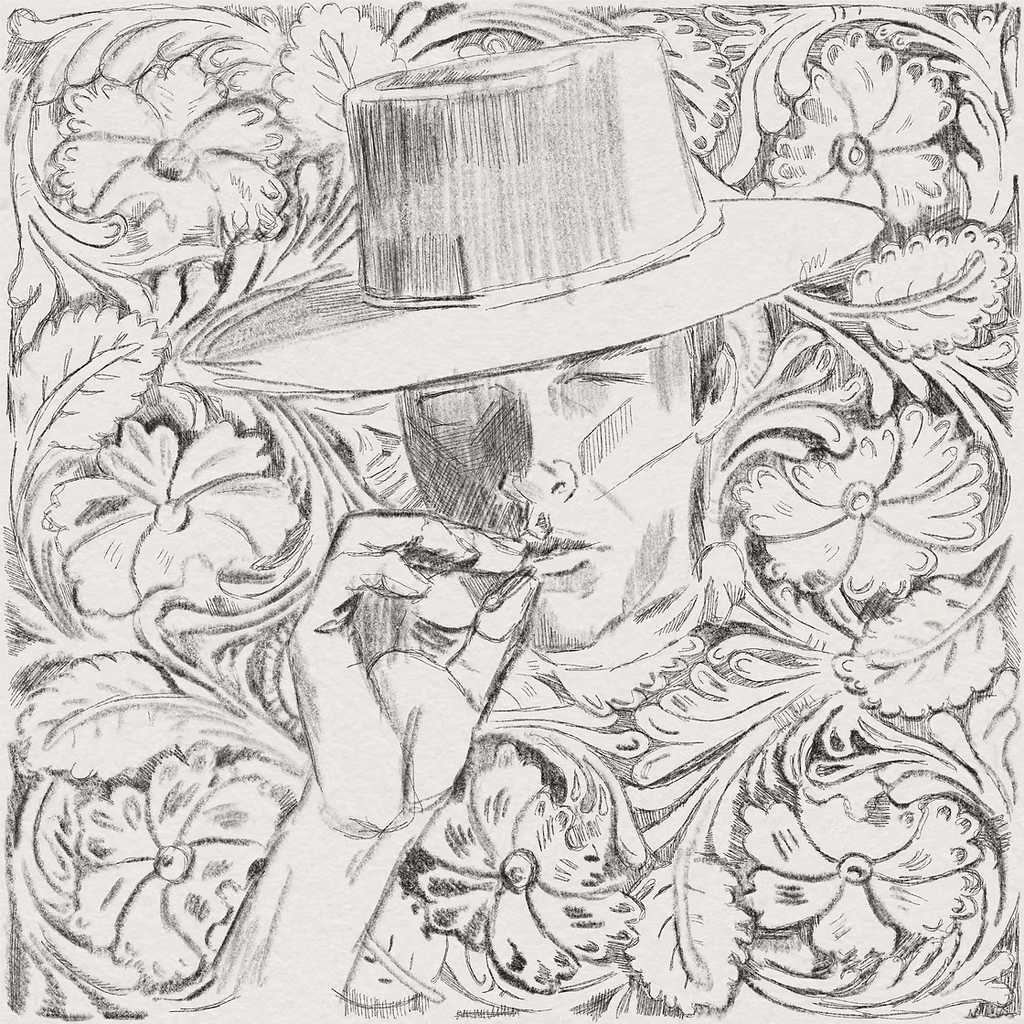 Leather & EastWood by Jade Tantillo Original Work on Paper
