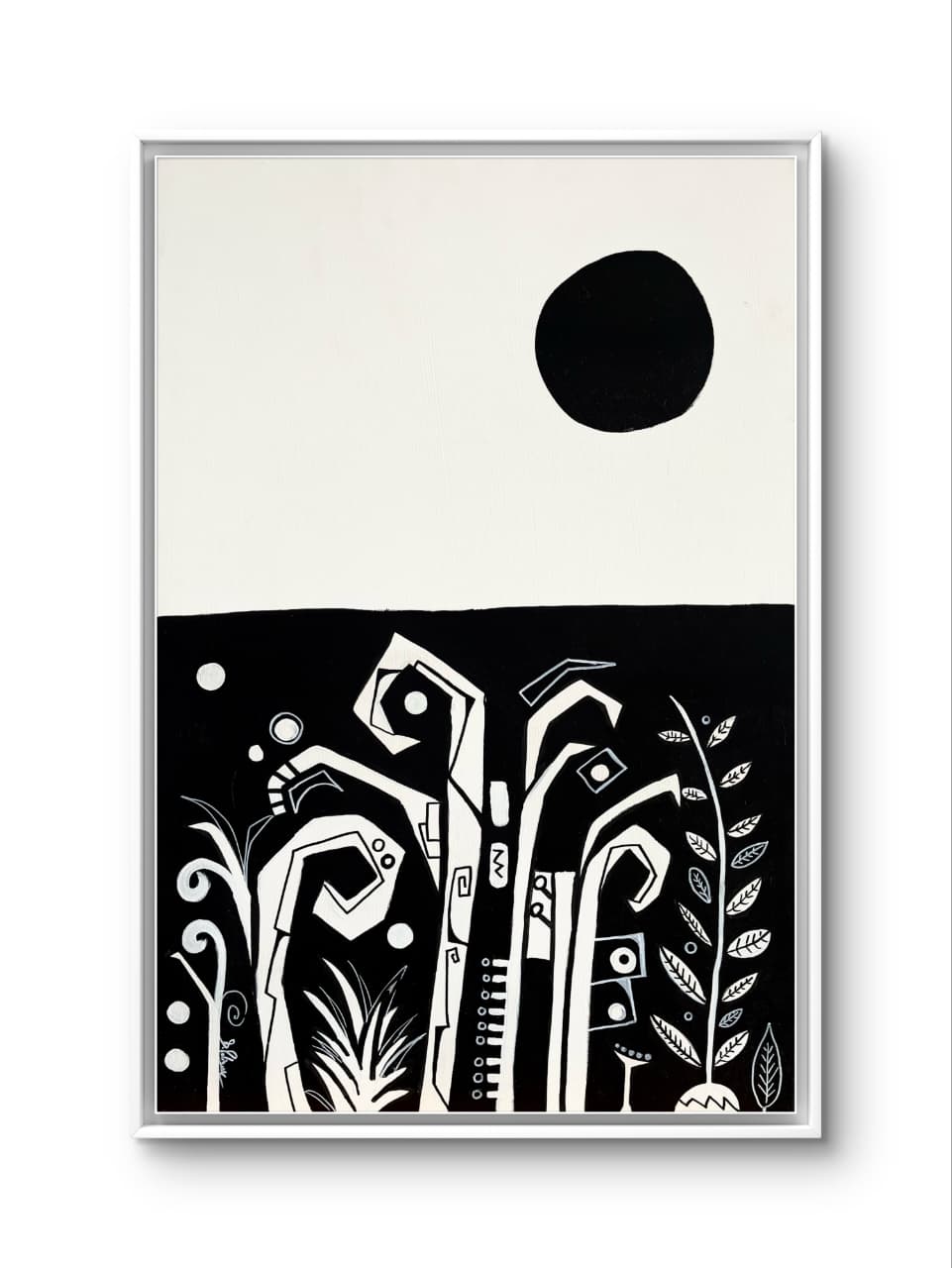 Life from Beneath by Daniel de Polignac acrylic painting on canvas