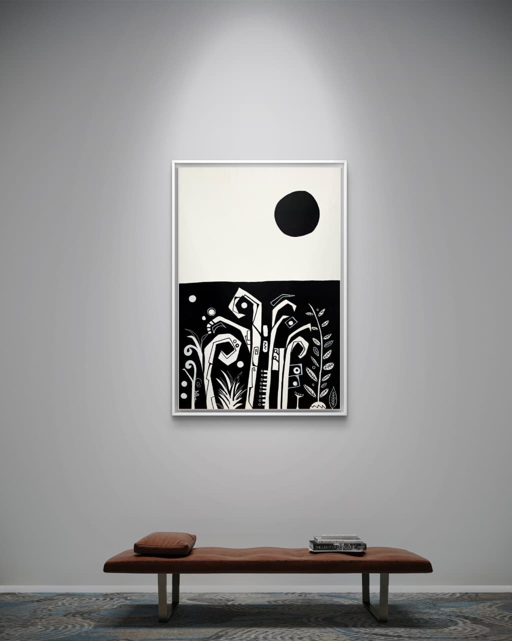 Life from Beneath by Daniel de Polignac acrylic painting on canvas