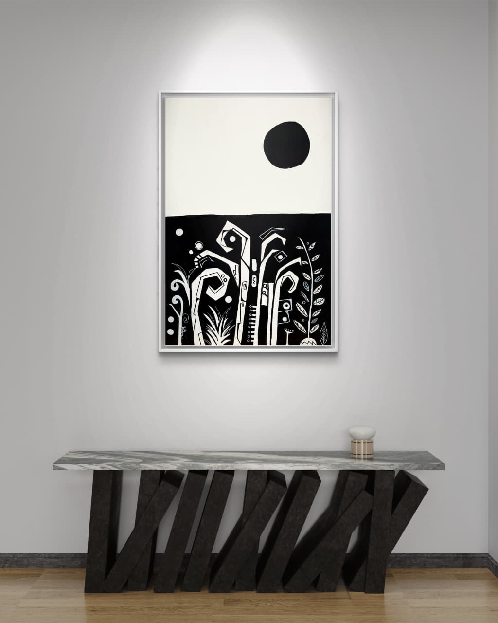Life from Beneath by Daniel de Polignac acrylic painting on canvas