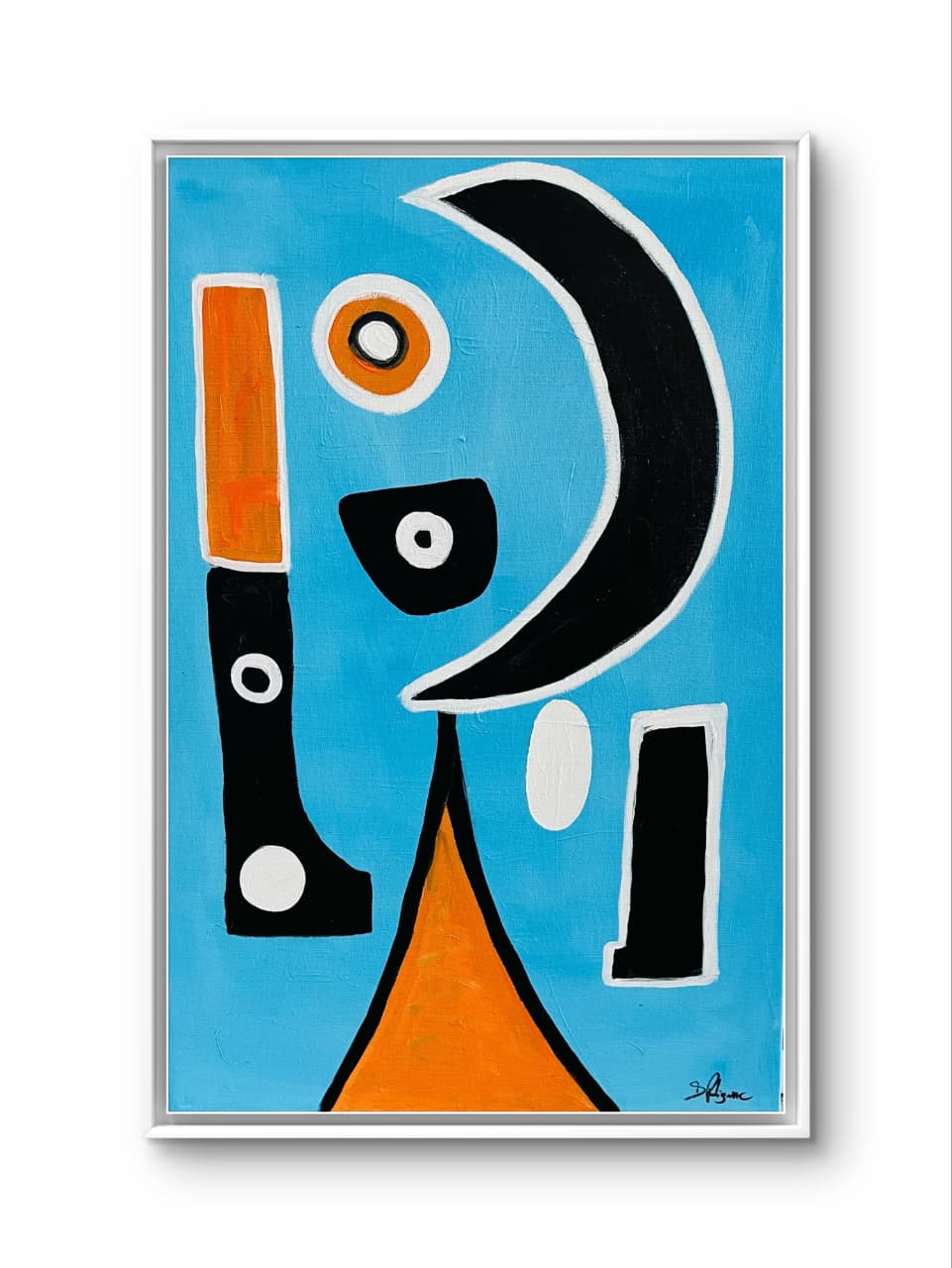 Lonely Night by Daniel de Polignac acrylic painting on canvas