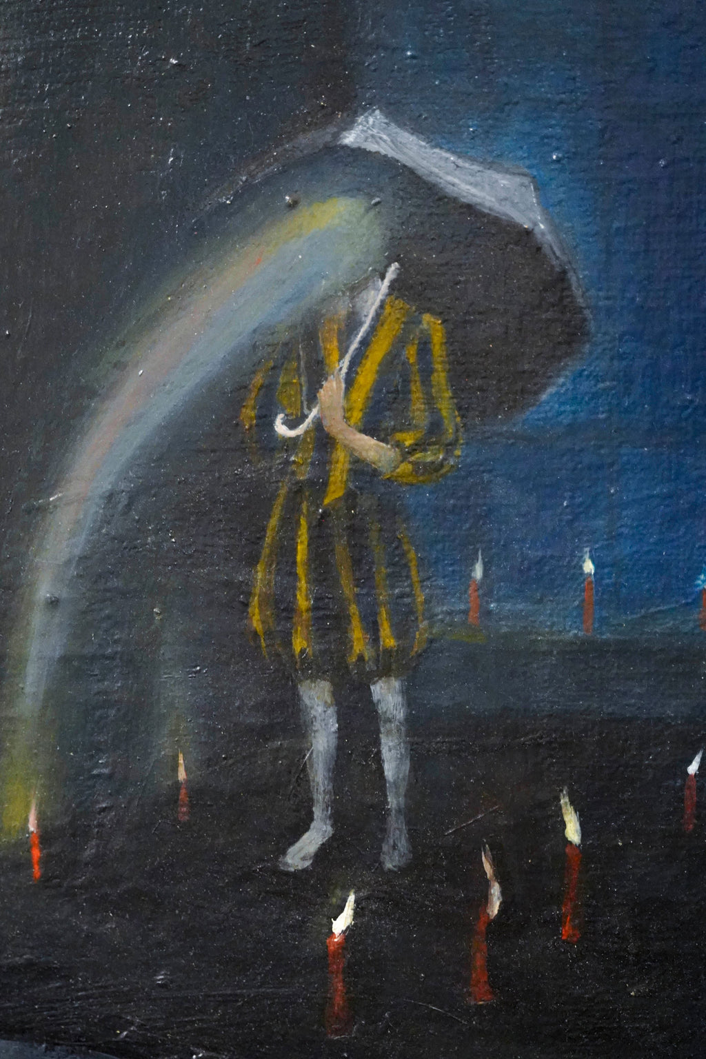 Magi original oil painting by Tamar Sulakvelidze on fabric