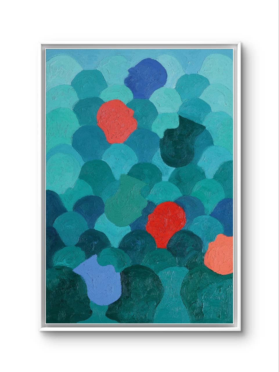 Memories by Francisco Gonce oil and oil stick artwork on paper