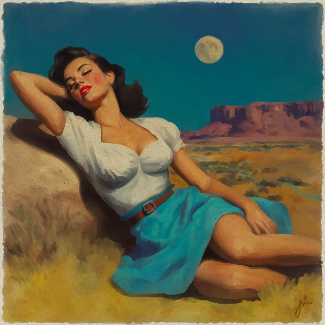 Moon River by Jade Tantillo Original Painting