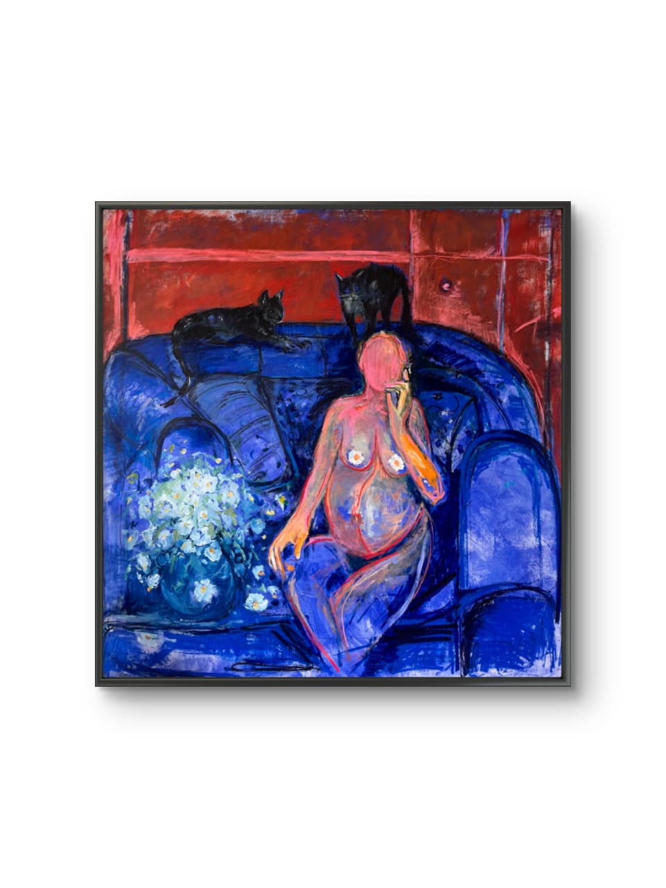 Motherly by Tori Pounds Large-Scale Mixed Media Painting