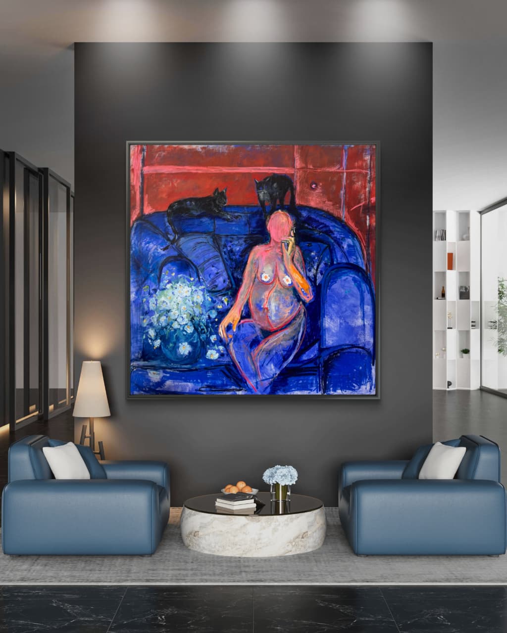 Motherly by Tori Pounds Large-Scale Mixed Media Painting