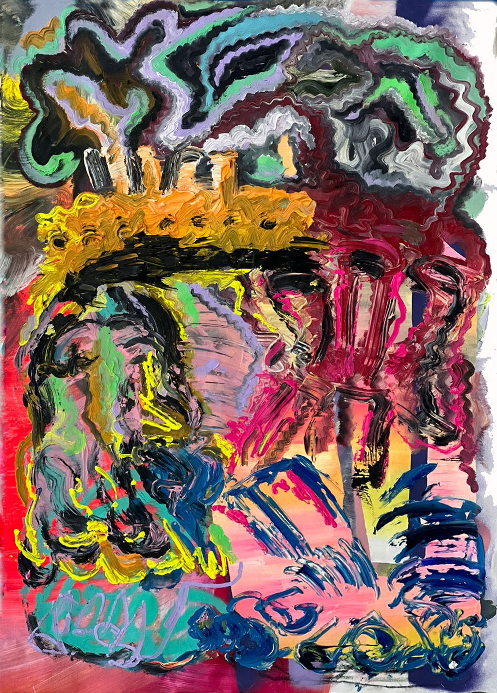 Navigate into the Deep 2, painting by Raúl Cerrillo — Art of NOMA