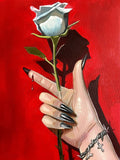Nothing lasts and everything hurts Original Oil Painting by Mónica Loya